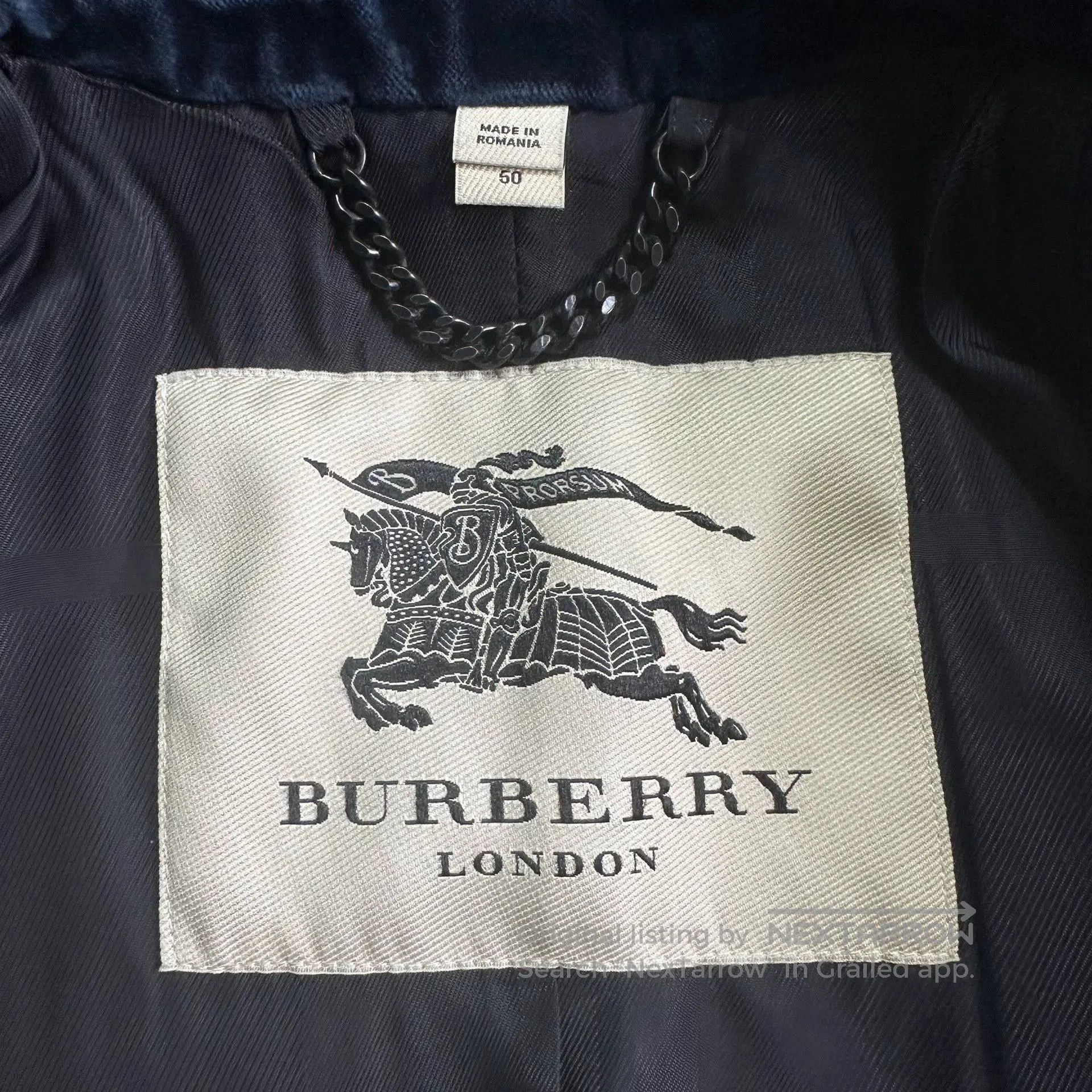 Burberry burberry blue chester coat jacket outerwear. Size US L / EU 52-54 / 3 - 6 Thumbnail