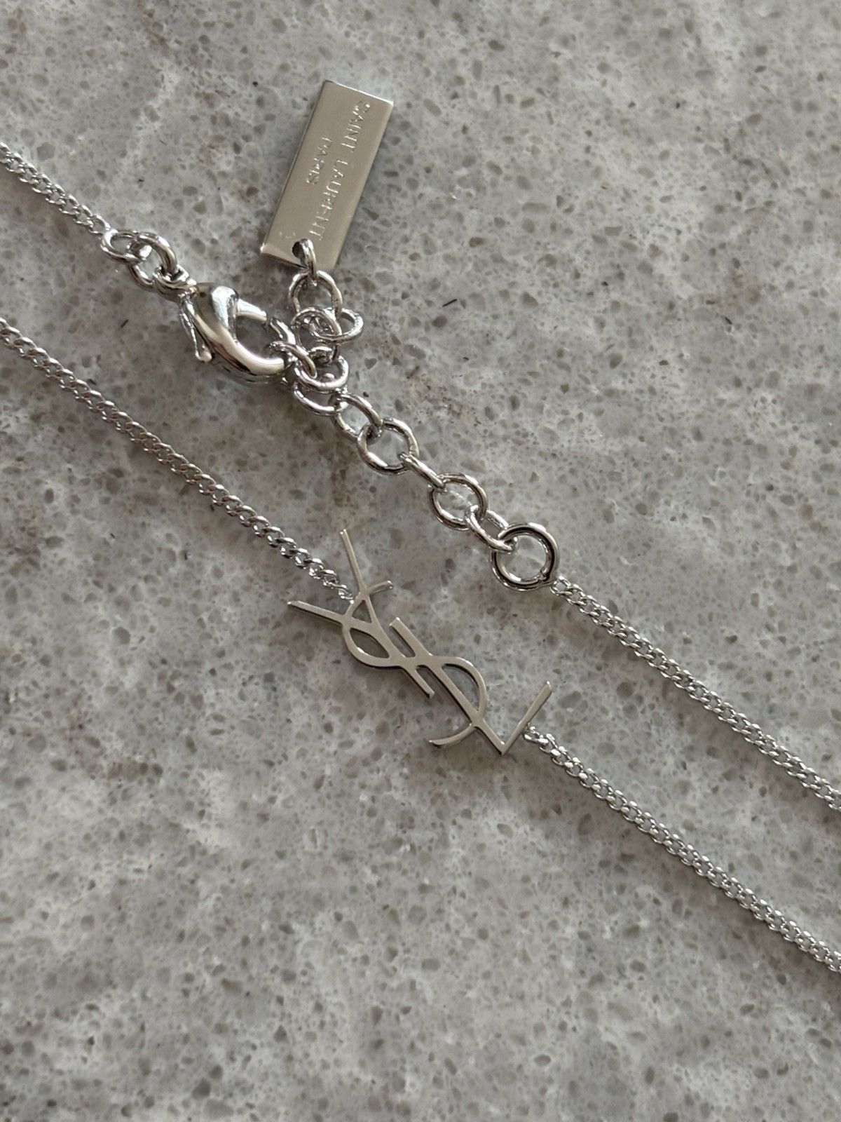 Yves Saint Laurent Yves Saint Laurent monogram bracelet silver Size ONE SIZE - 2 Thumbnail