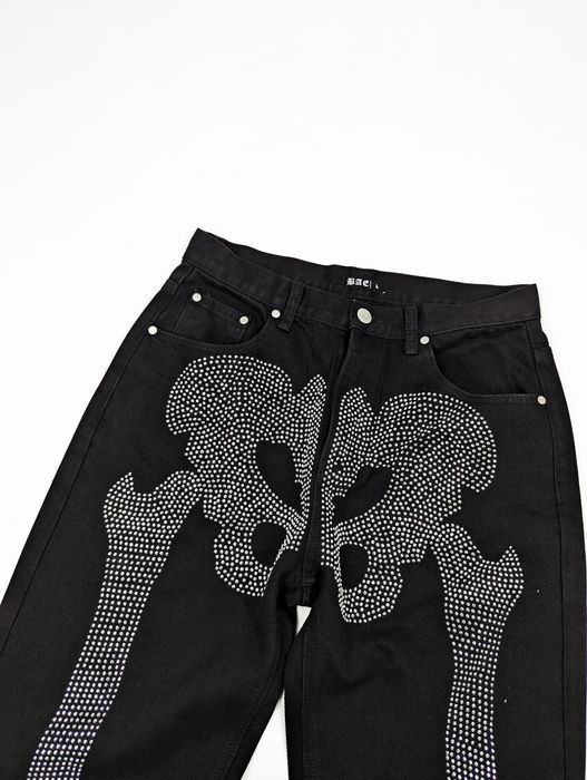 Custom Klan Life ruff Ryder Rhinestone Skeleton Jeans Grailed
