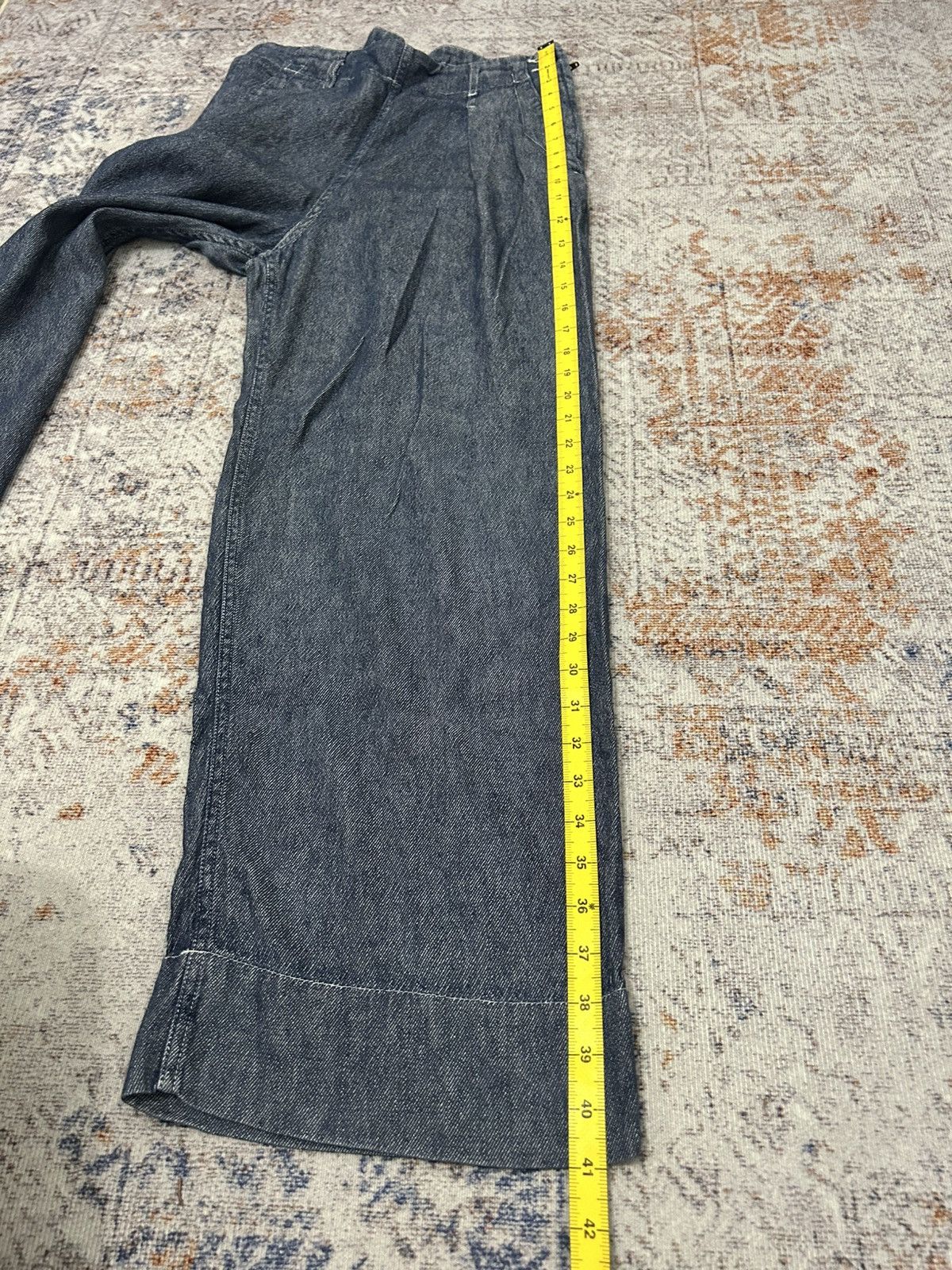 Japanese Brand × Yohji Yamamoto Coen Japan Baggy Jeans Left Side Zipper yohji style Size US 29 - 19 Thumbnail