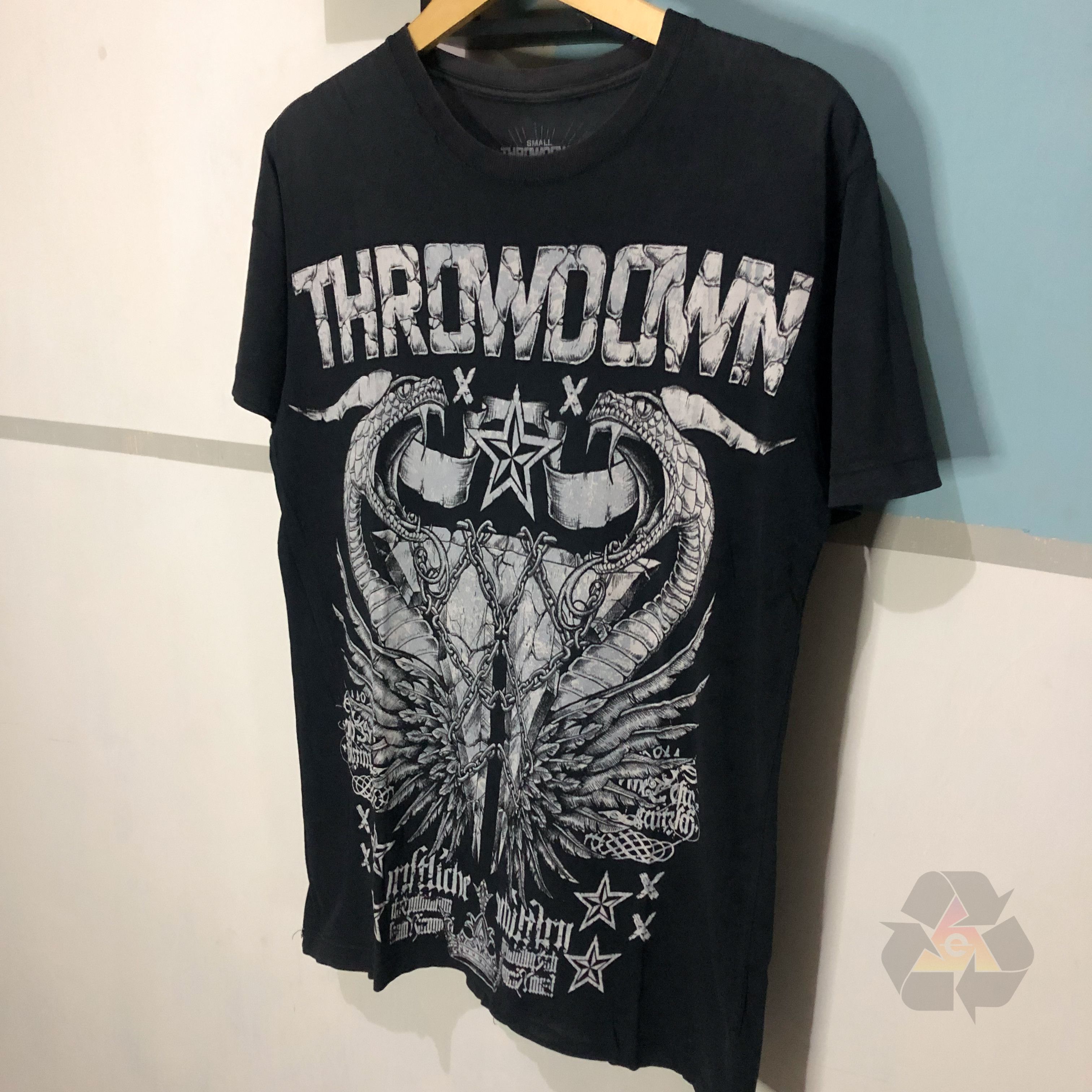 Affliction Vintage Throwdown Nate Biaz Big Logo T-Shirt Y2K Size US L / EU 52-54 / 3 - 3 Thumbnail