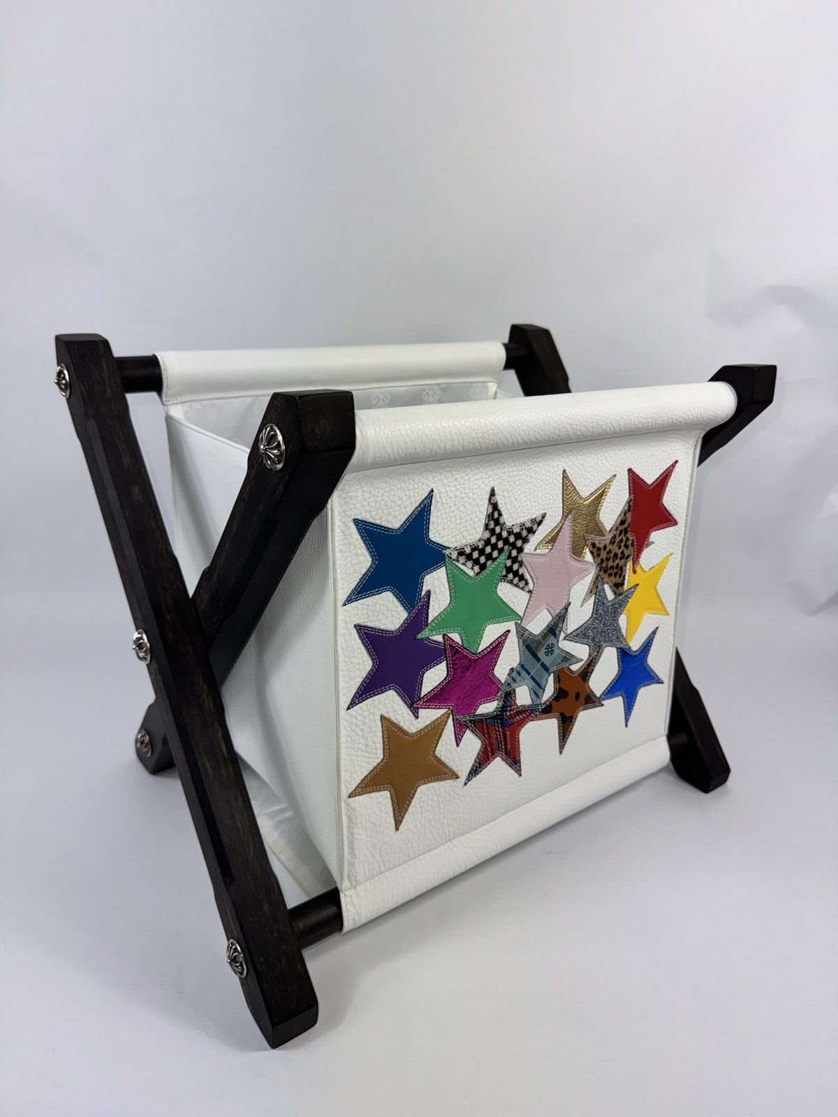 Chrome Hearts STAR PATCH WORK LEATHER MAGAZINE HOLDER CRIB Size ONE SIZE - 2 Thumbnail