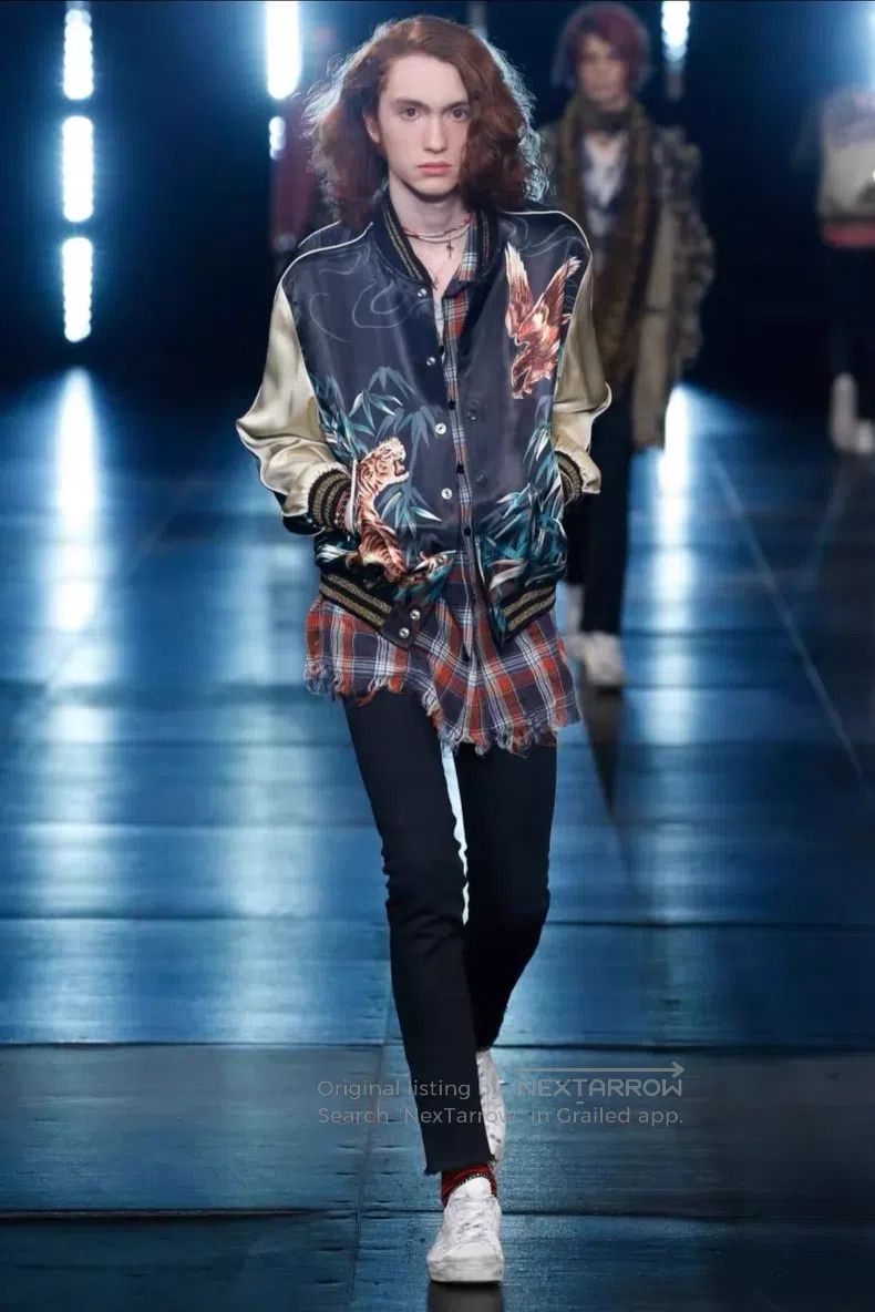 Saint Laurent Paris Saint Laurent Paris Tiger Eagle Silk Jacket Size US S / EU 44-46 / 1 - 7 Thumbnail