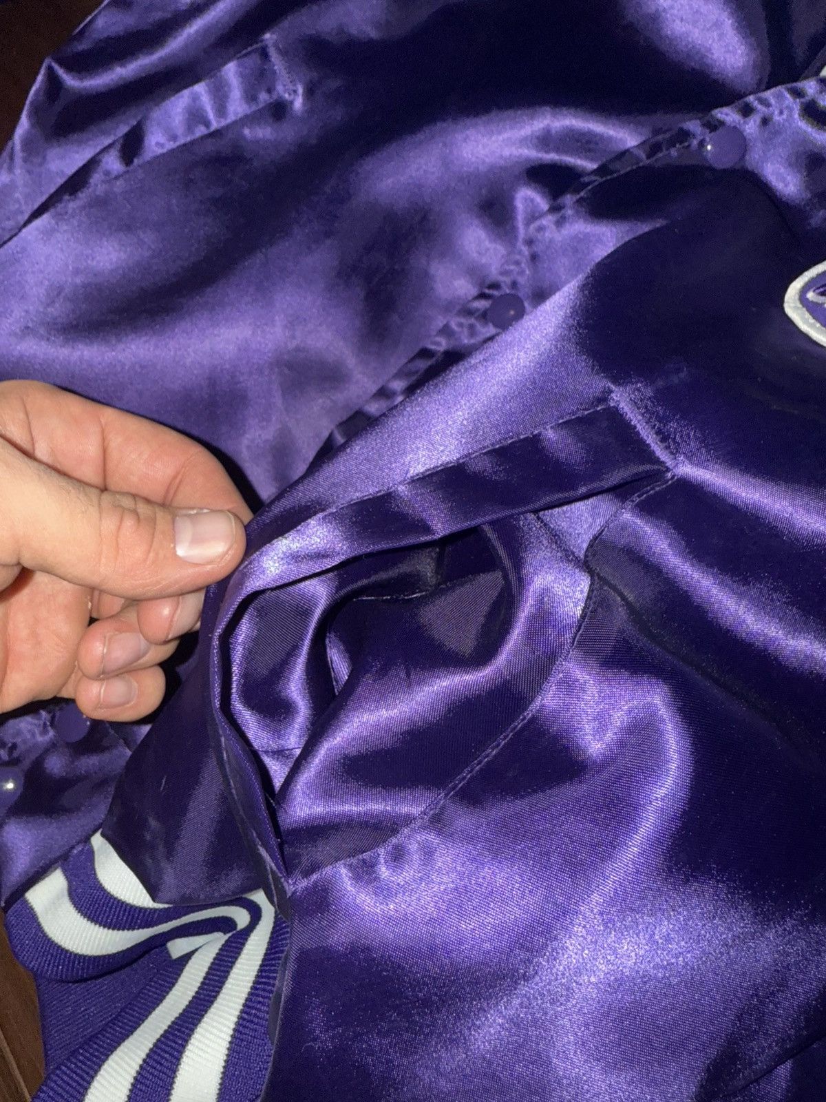 NBA × Vintage VTG 80s Phoenix Suns NBA Varsity Letterman Jacket Purple vtg Size US L / EU 52-54 / 3 - 6 Thumbnail