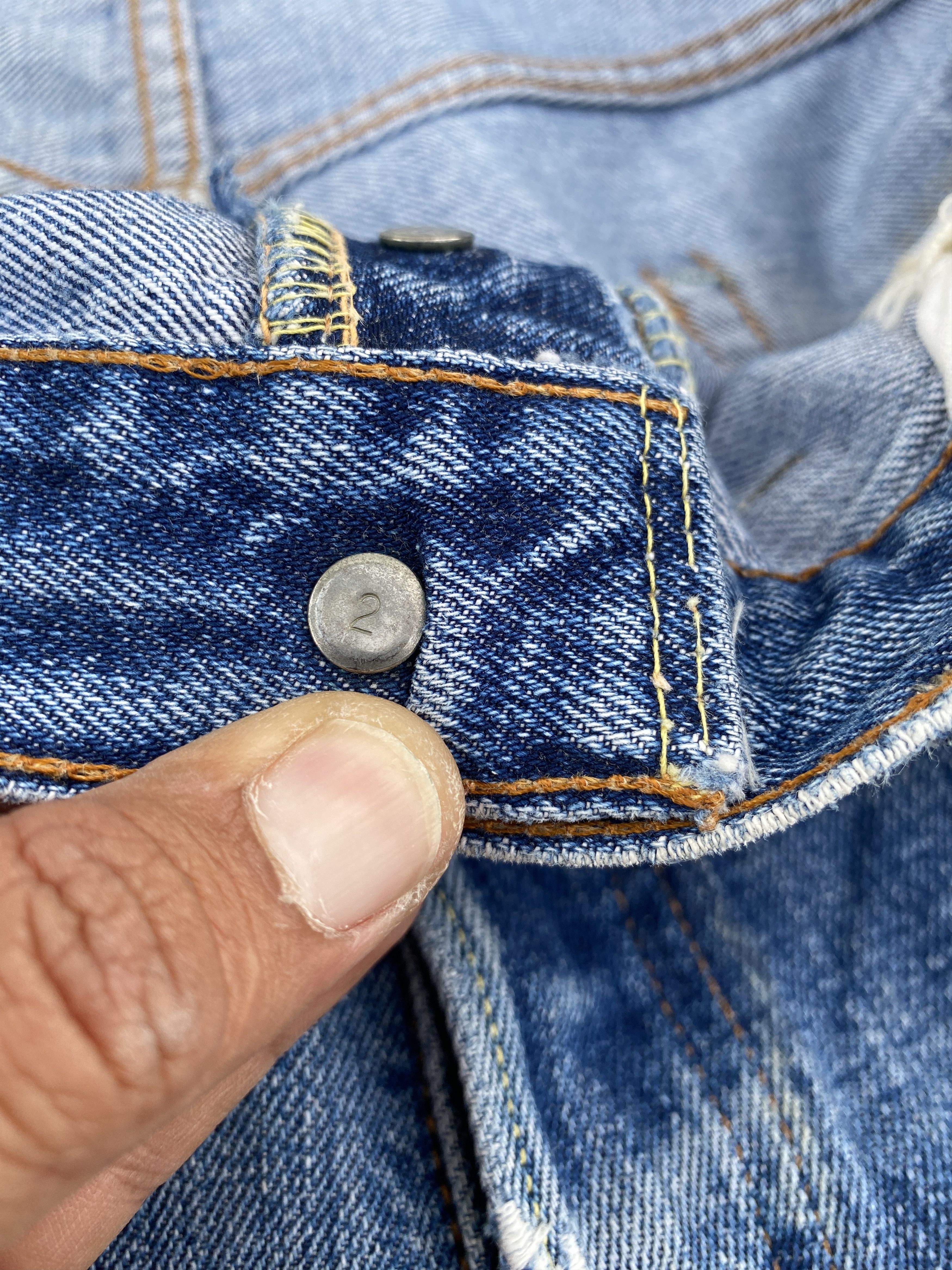 Levi's Vintage 70s Levis 501 Big E #2 Redline Selvedge Jeans Size US 36 / EU 52 - 13 Thumbnail