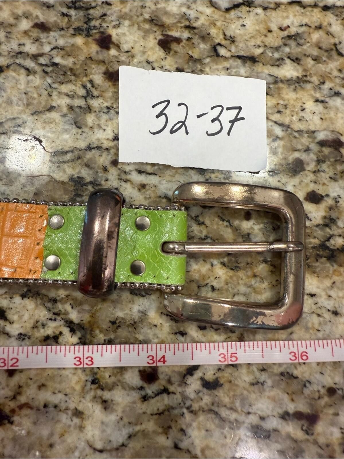 Other Colorblock bead trimmed western belt yellow green orange 36” Size ONE SIZE - 9 Thumbnail