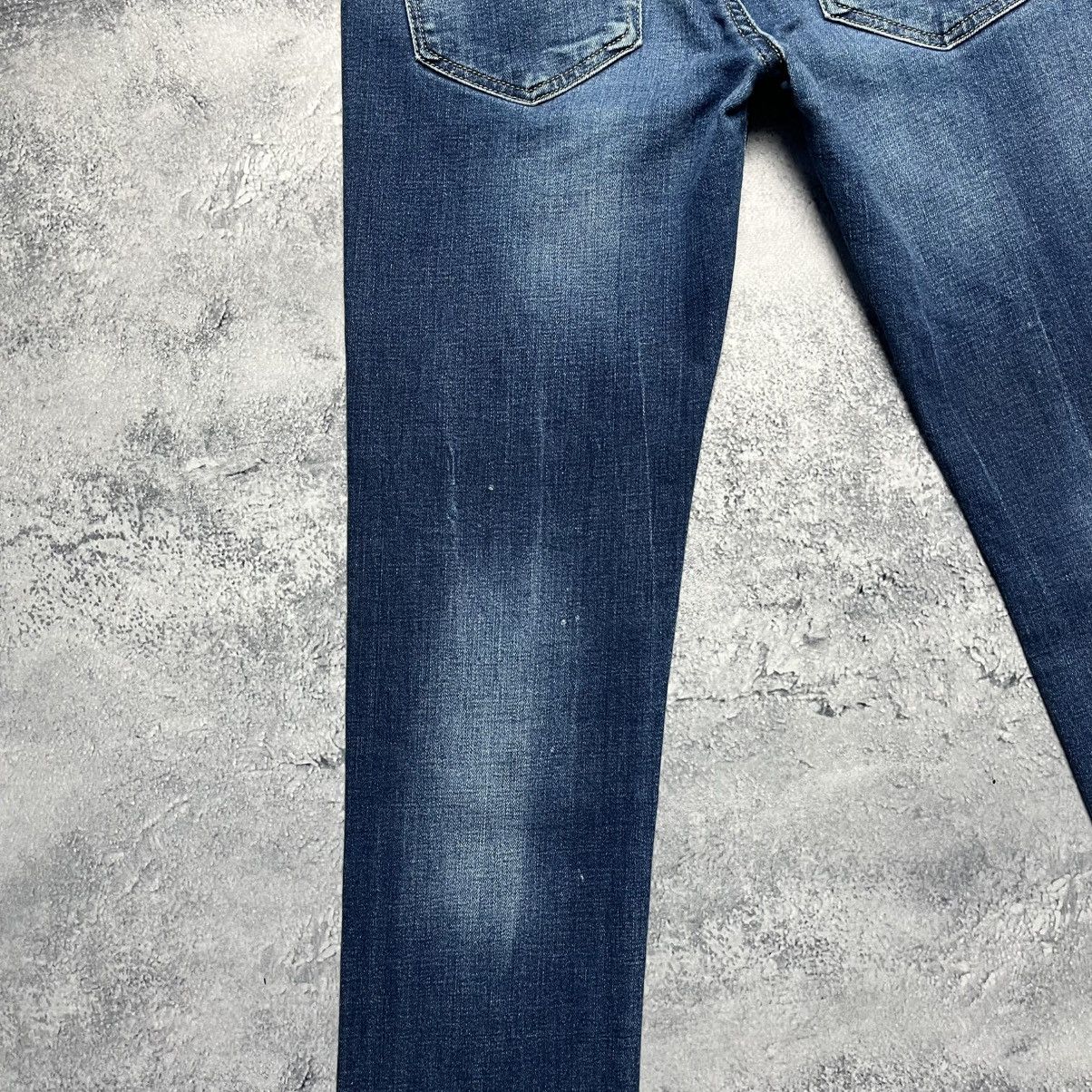Dsquared2 Vintage Dsquared2 Distressed Denim Blue Jeans Italy Size 32" / US 10 / IT 46 - 16 Thumbnail