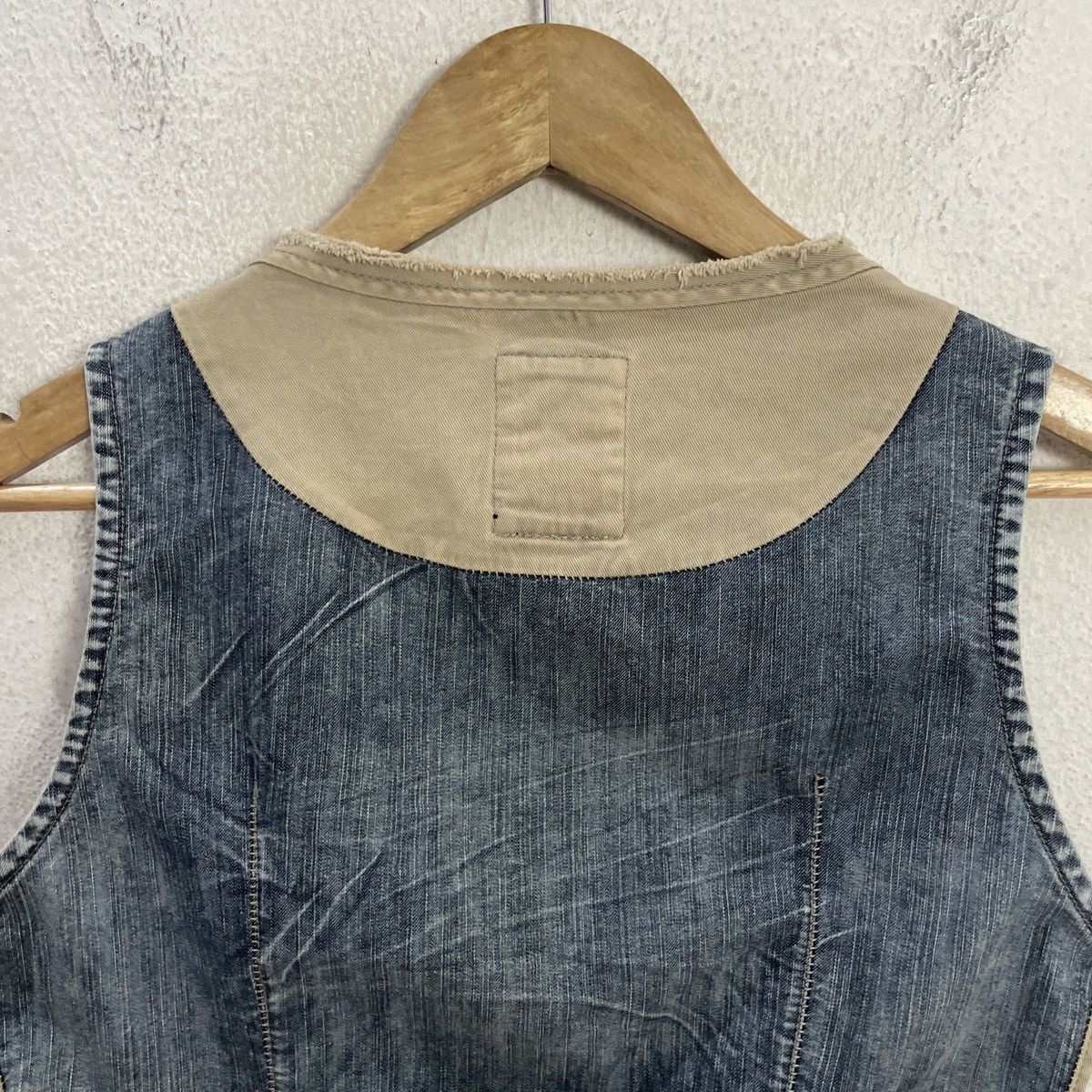 Marithe + Francois Girbaud Vintage Marith Francois Girbaud Denim Vest Size M / US 6-8 / IT 42-44 - 10 Thumbnail