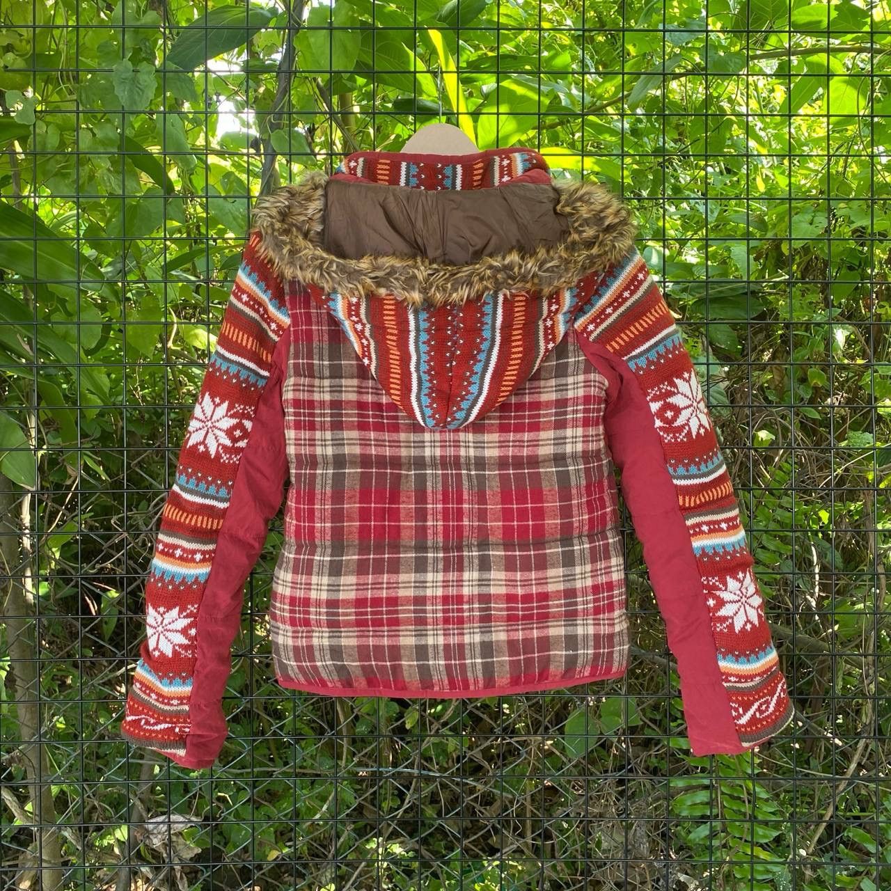 Aztech Mountain × Japanese Brand Vintage Navajo Fluffy Zipper Hoodies Size M / US 6-8 / IT 42-44 - 8 Thumbnail