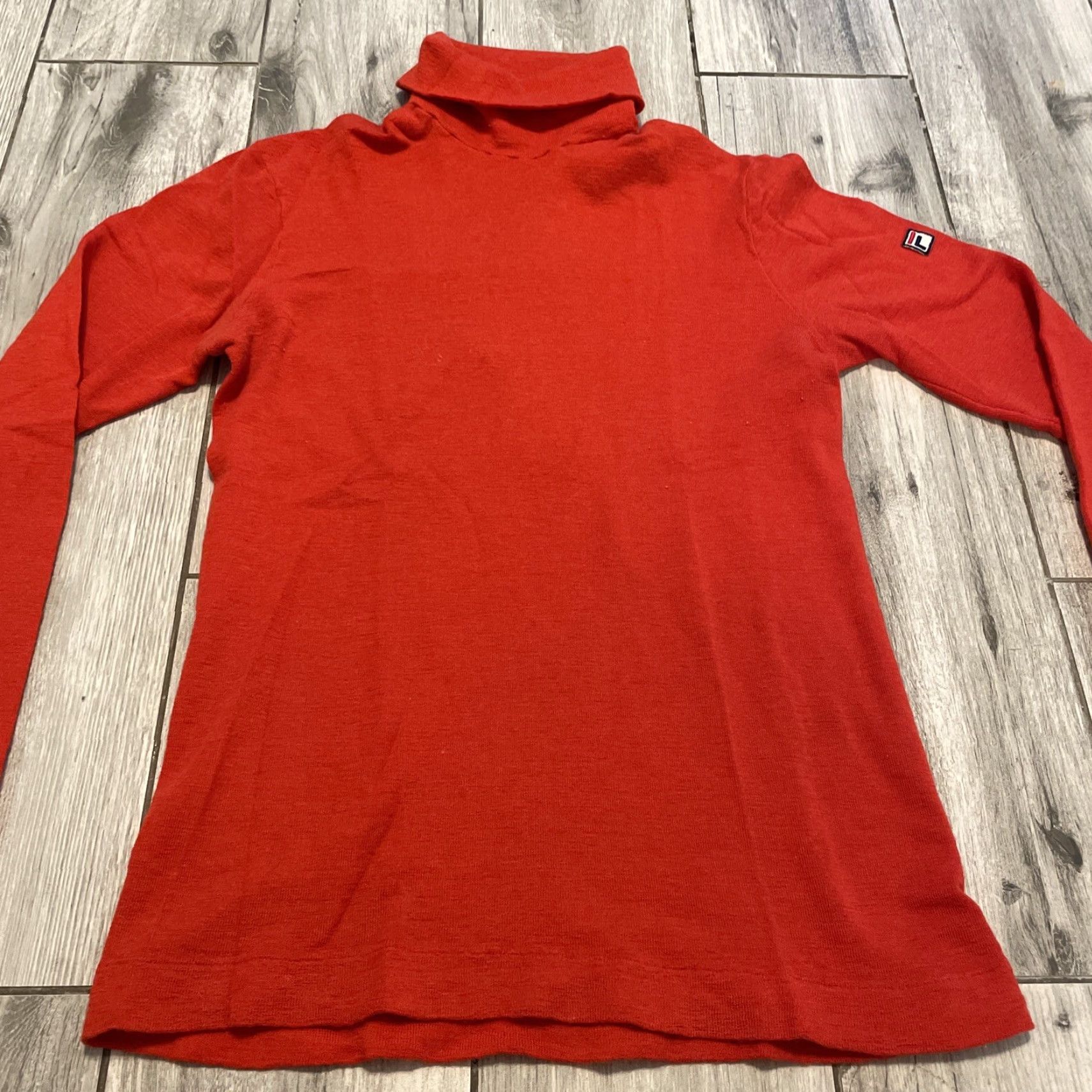 Fila VINTAGE FILA Sweater Unisex Adults S Red 100% Wool Turtleneck Knit Retro Italy Size US S / EU 44-46 / 1 - 6 Thumbnail