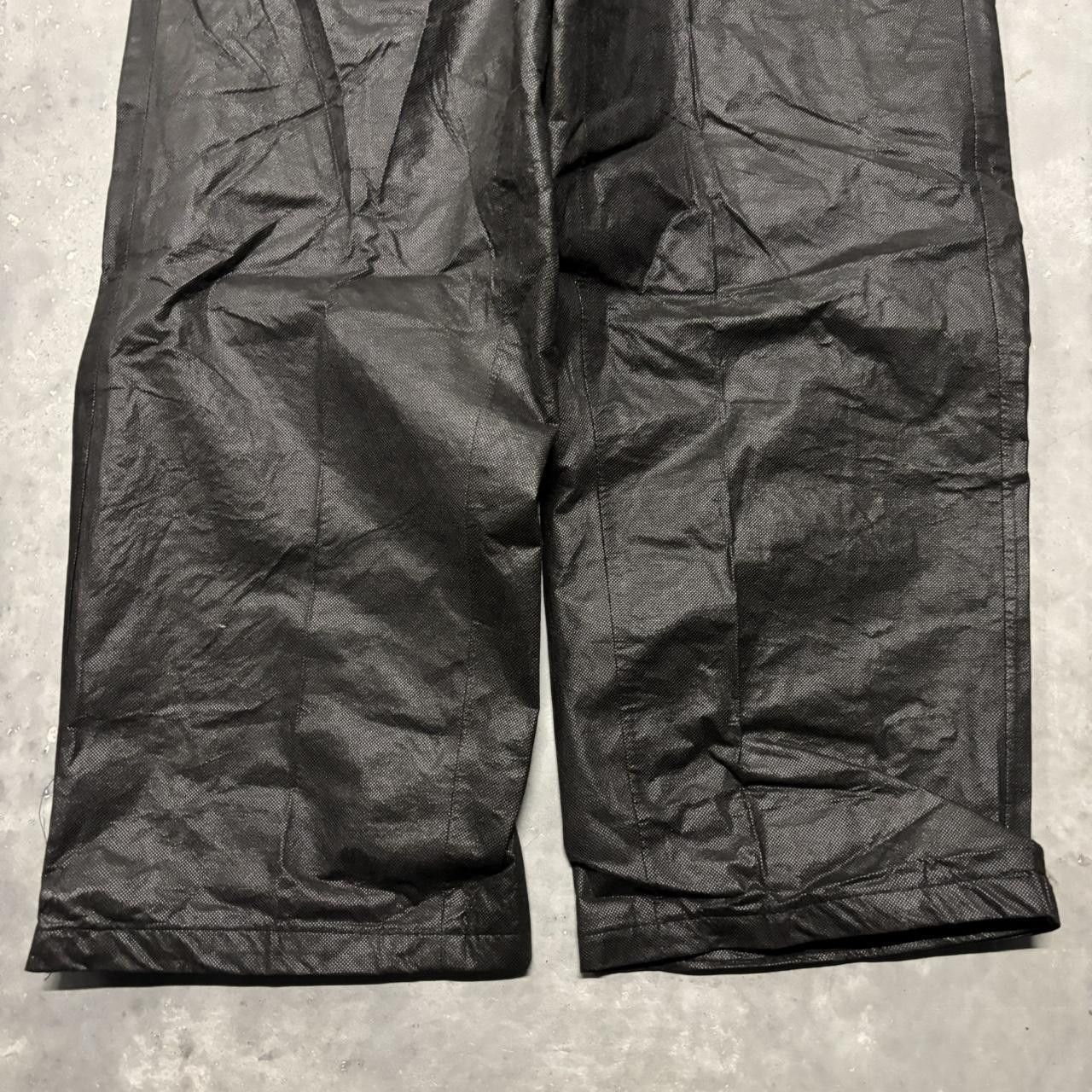 Japanese Brand × Vintage Crazy Vintage Y2K/2000s Baggy Black 100% Polypropylene Pants! Size US 32 / EU 48 - 5 Thumbnail