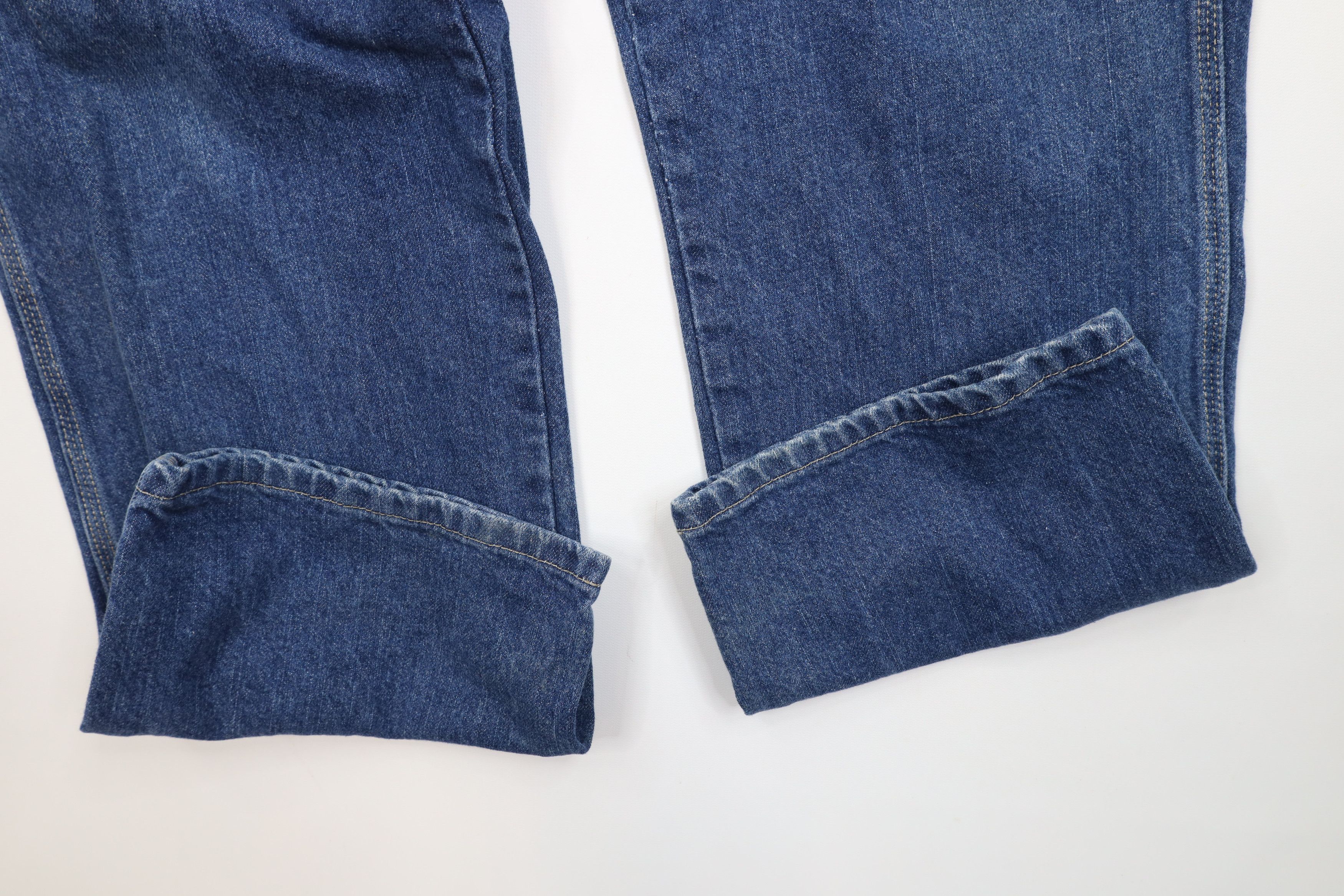 Dickies Vintage Dickies Spell Out Wide Leg Denim Jeans Blue Cotton Size US 38 / EU 54 - 7 Thumbnail