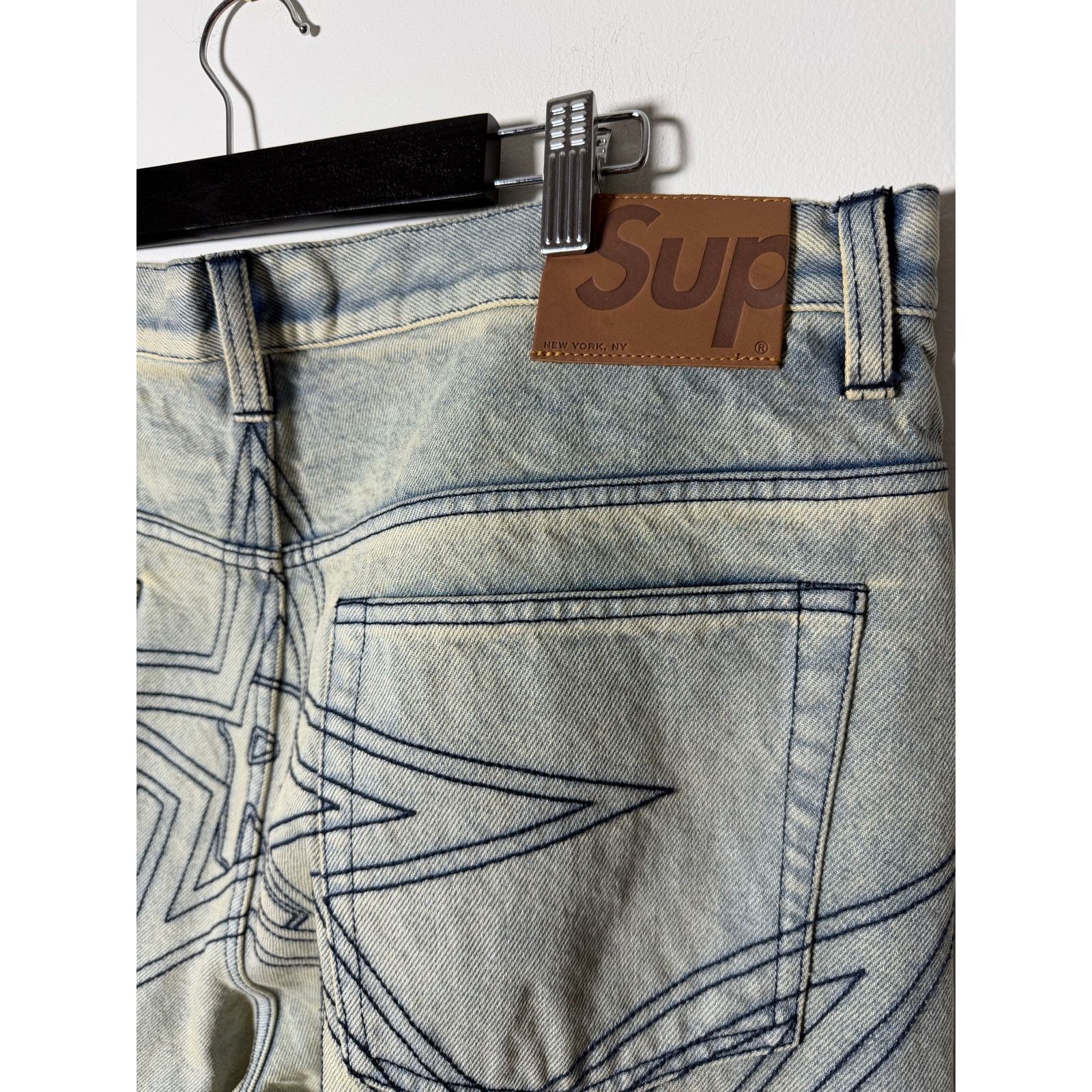 Supreme Supreme Stars Topstitch Baggy Jean 'Dirty' Size US 36 / EU 52 - 6 Thumbnail