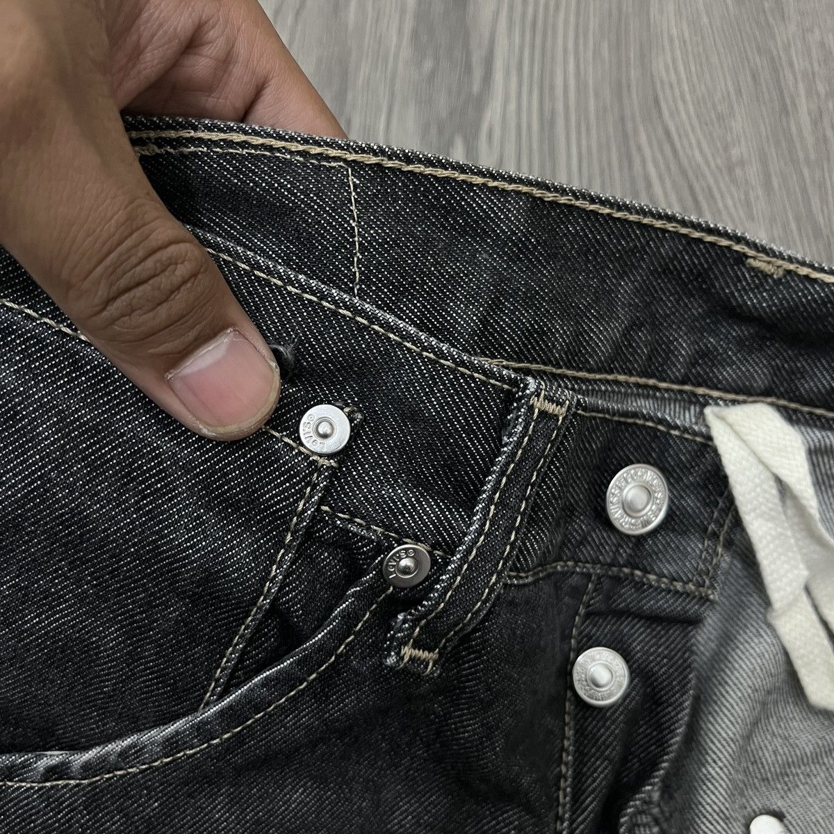 Engineered Garments × Levi's 2000s Levi's Engineered Twisted Seams Jeans 32x32 Size US 31 - 6 Thumbnail