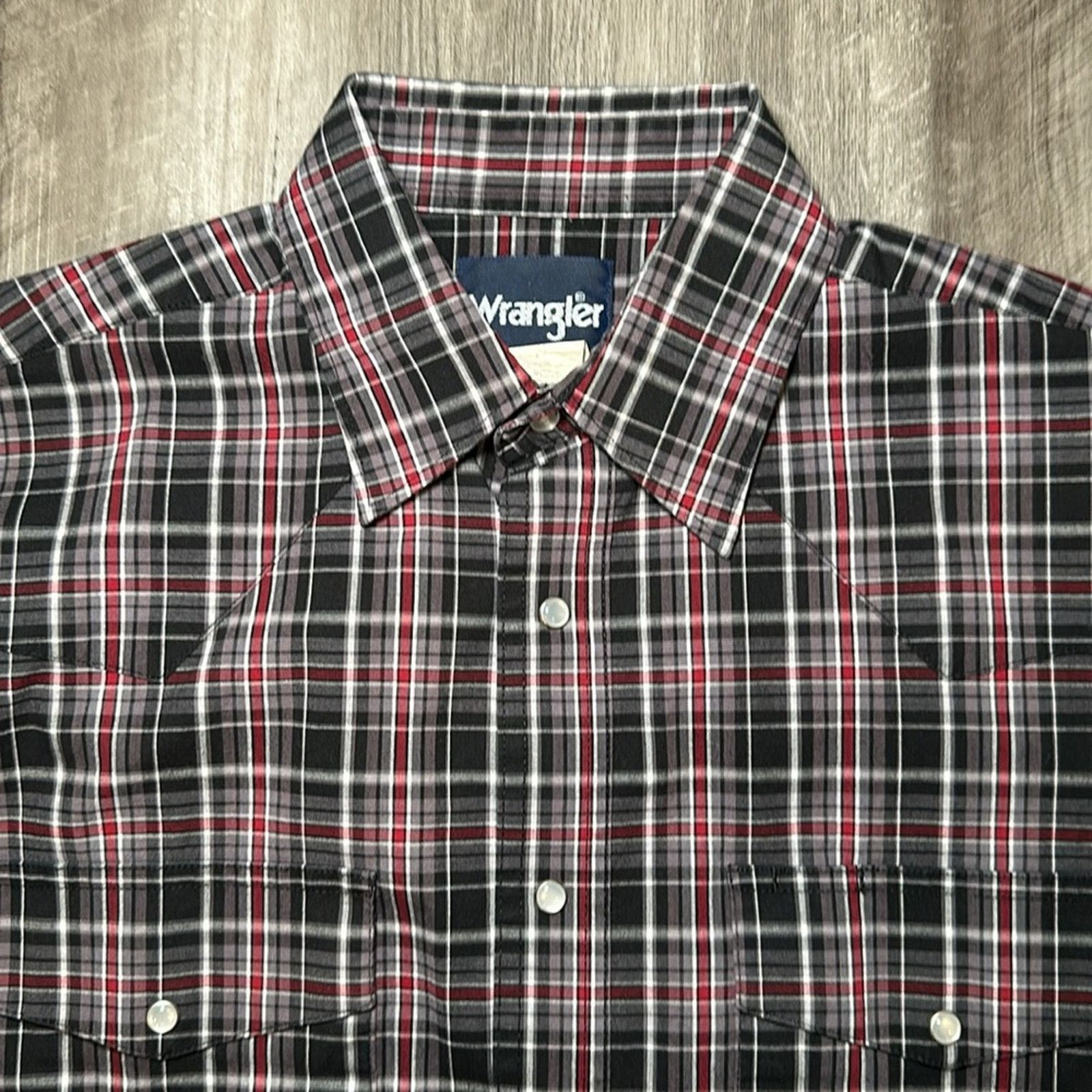 Wrangler Wrangler Western Long Sleeve Pearl Snap Button - Medium Size US M / EU 48-50 / 2 - 6 Thumbnail