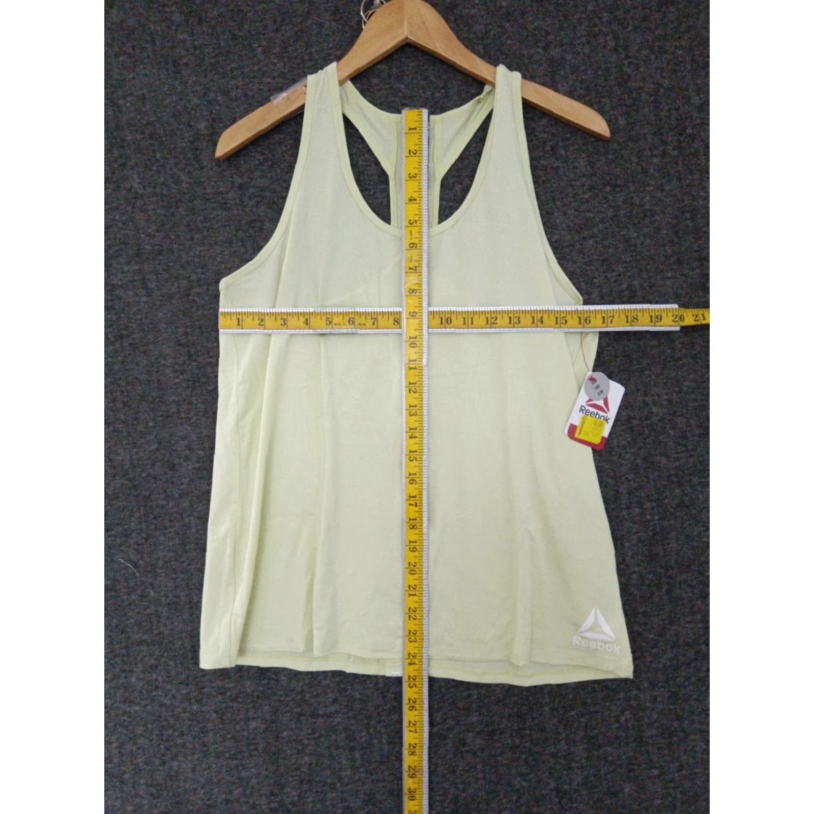 Reebok Reebok Active Tank Top Womens Lime Green Sleeveless Racerback XS-? (Wait) Size L / US 10 / IT 46 - 3 Thumbnail