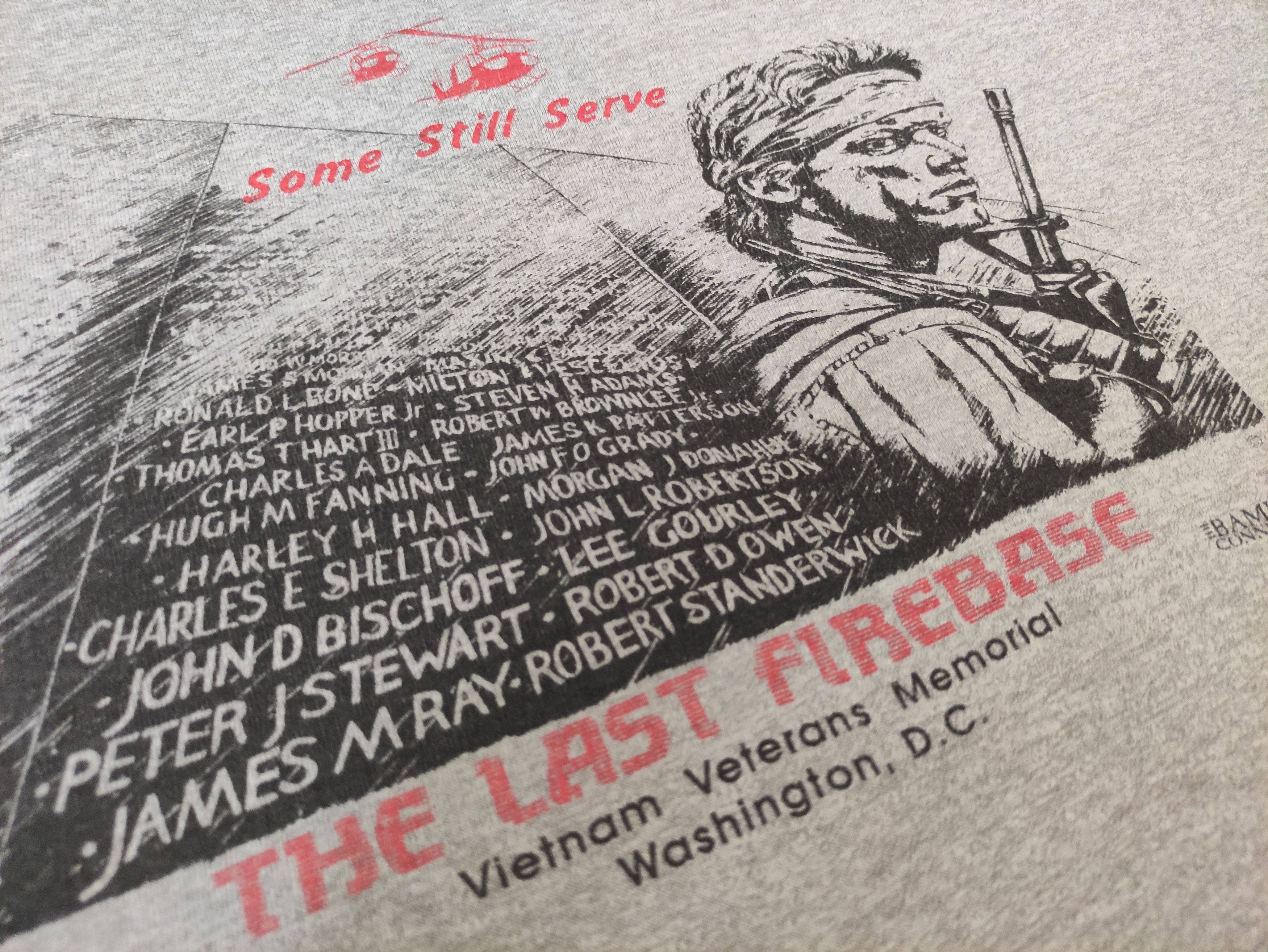 Vintage Vietnam Veterans Memorial T Shirt Vintage 80s Single Stitch Size US XL / EU 56 / 4 - 14 Thumbnail