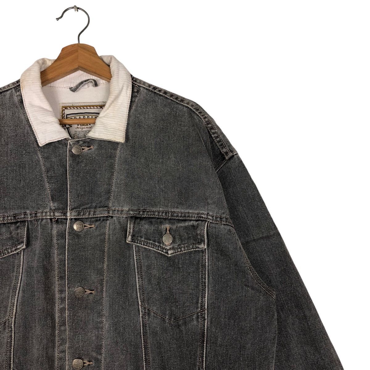 Other 🔥Vtg Denim Jacket Shearling Lining Traffic Japan Made Size US M / EU 48-50 / 2 - 6 Thumbnail