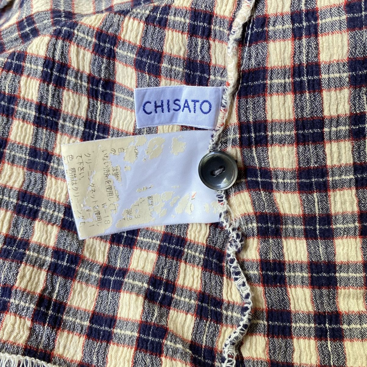 Tsumori Chisato Tsumori Chisato Vintage Plaid Button-Up Pleated Shirt Size M / US 6-8 / IT 42-44 - 7 Thumbnail