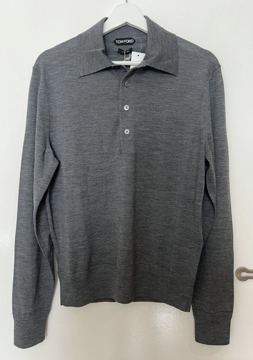 Tom Ford TOM FORD Wool knitwear & sweatshirt 50 IT GREY Size US M / EU 48-50 / 2 - 3 Thumbnail