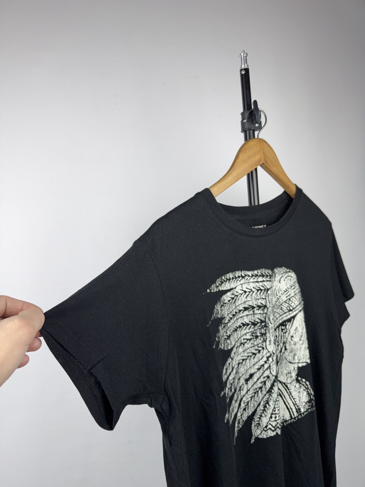Denim & Supply Ralph Lauren 00s Ralph Lauren Denim & Supply Native Chief Tee XS Vintage Size XS / US 0-2 / IT 36-38 - 2 Thumbnail