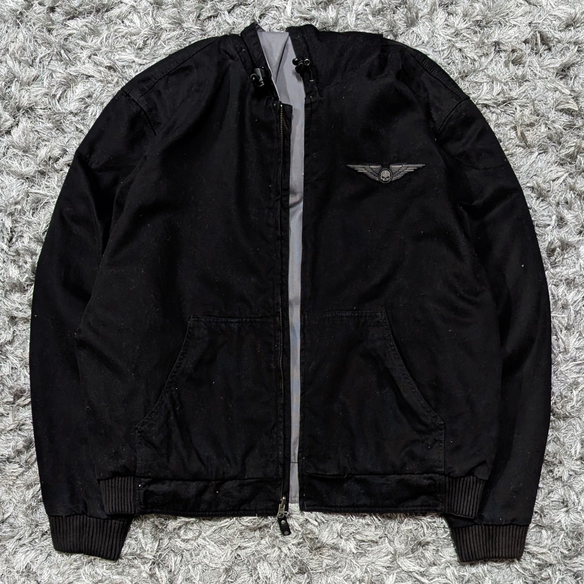 Harley Davidson Vintage Harley-Davidson Reversible Reflector Jacket Hoodie Size US XL / EU 56 / 4 - 2 Thumbnail