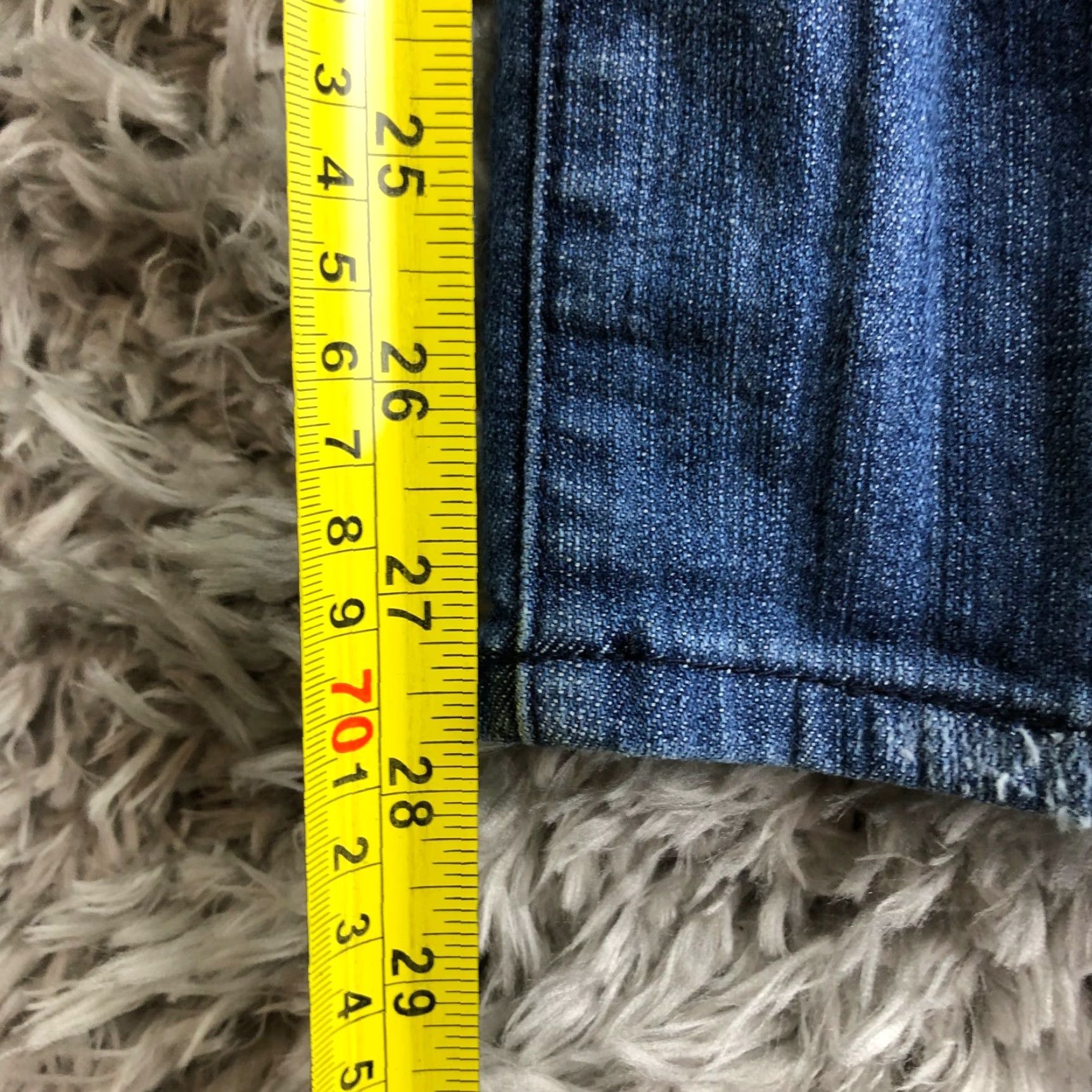 Vintage KUT from the Kloth Womens Size 2 Mid Rise Straight Denim Jeans Blue Distressed-Not Distressed? (Note: Distressed is No in specs) Size 26" / US 2 / IT 38 - 3 Thumbnail
