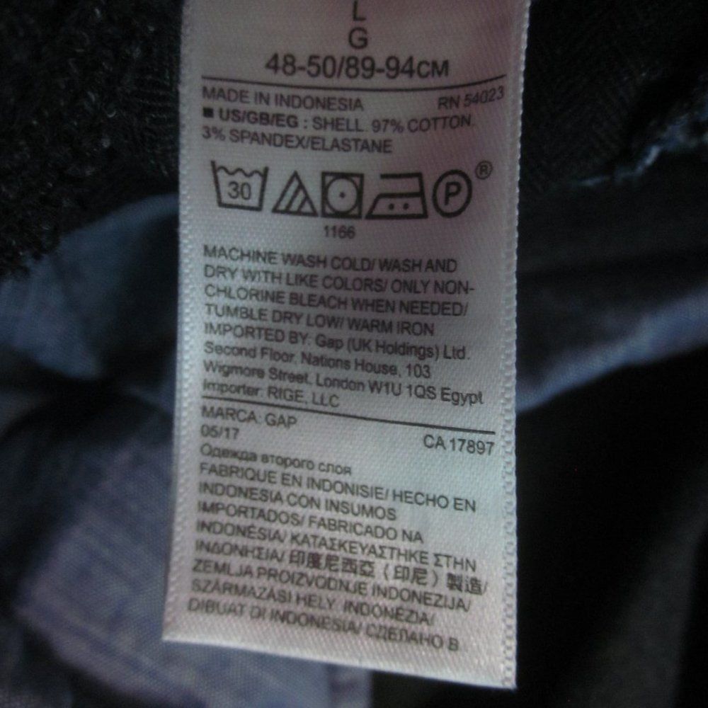 Gap Gap Mens Charcoal Heather Herringbone Jogger Pant Size L Size US 29 - 8 Thumbnail