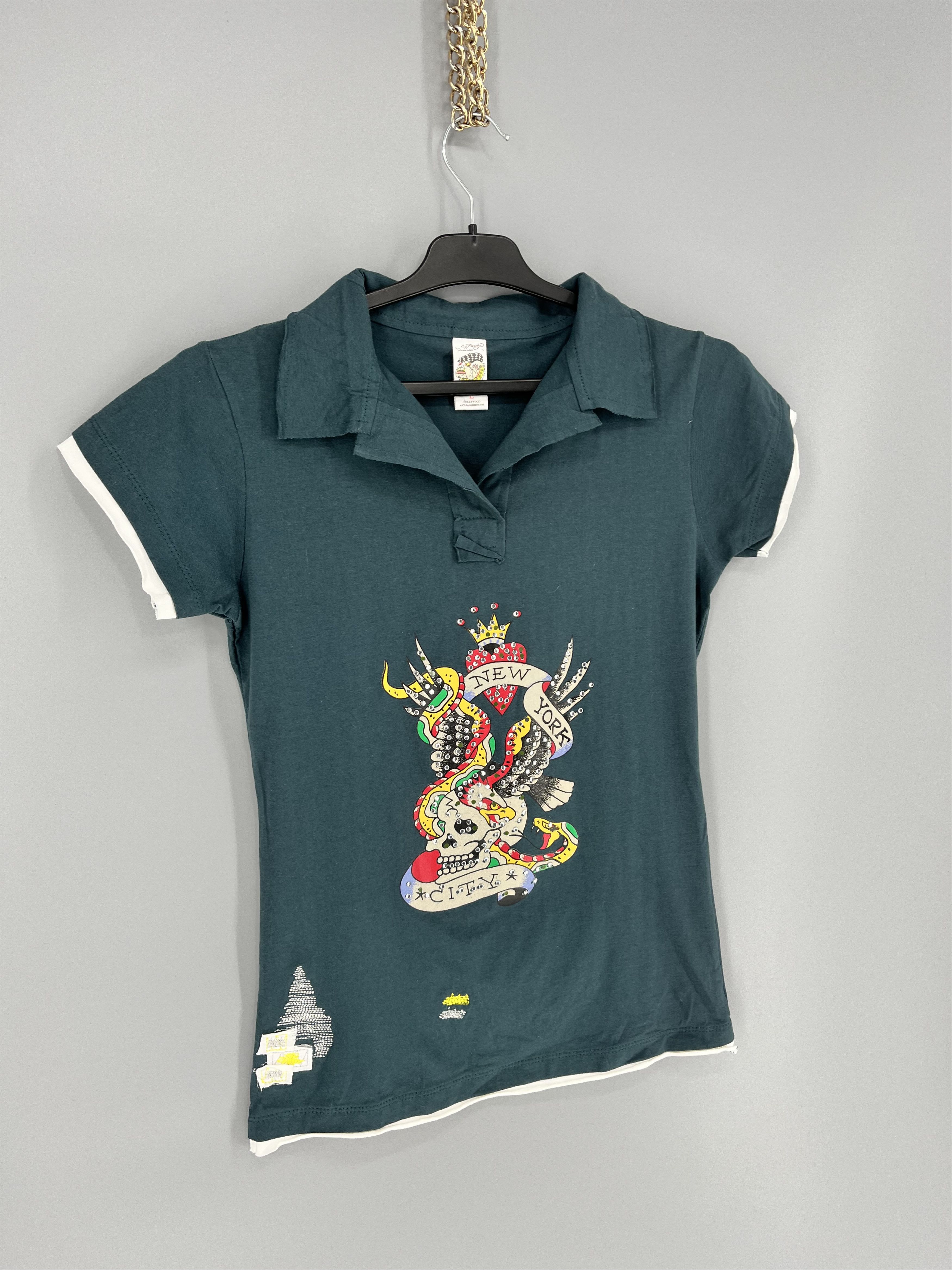 Christian Audigier Vintage Ed Hardy By Christian Audigier Polo Tee Size L / US 10 / IT 46 - 2 Thumbnail