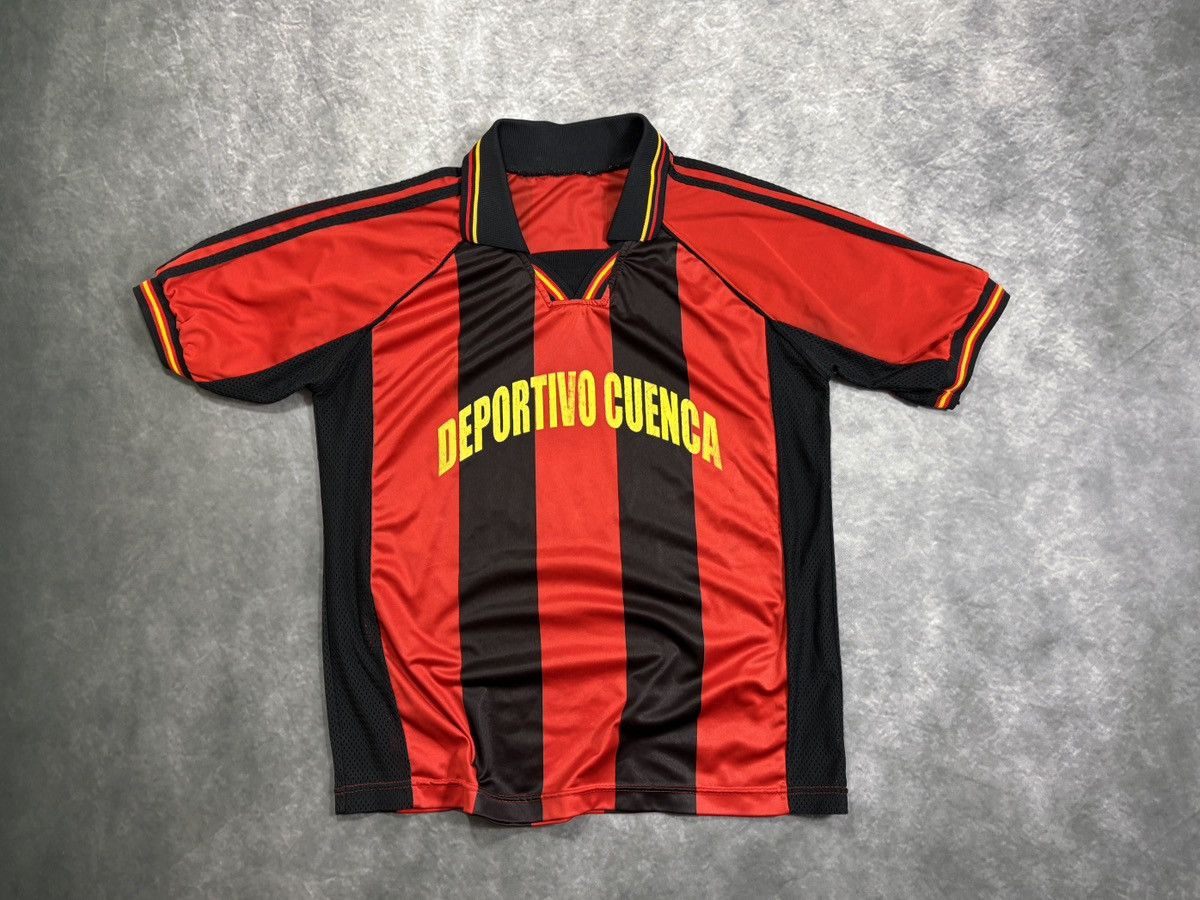 Vintage 1990s Vintage Deportivo Cuenca Jersey Soccer Collar Ecuador Size US S / EU 44-46 / 1 - 14 Thumbnail