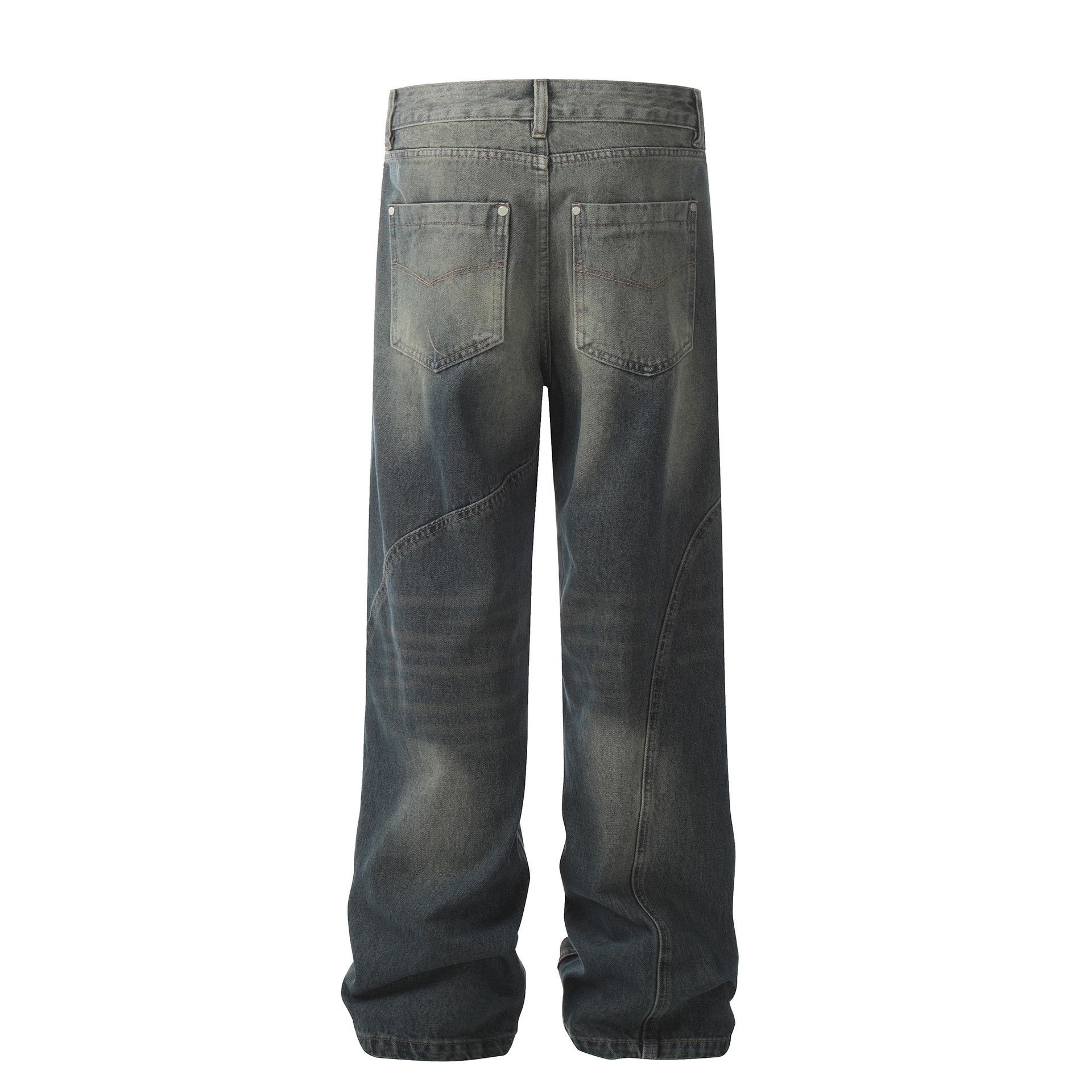 Japanese Brand × Jean High street trend loose straight distressed cargo jeans Size US 32 / EU 48 - 3 Thumbnail