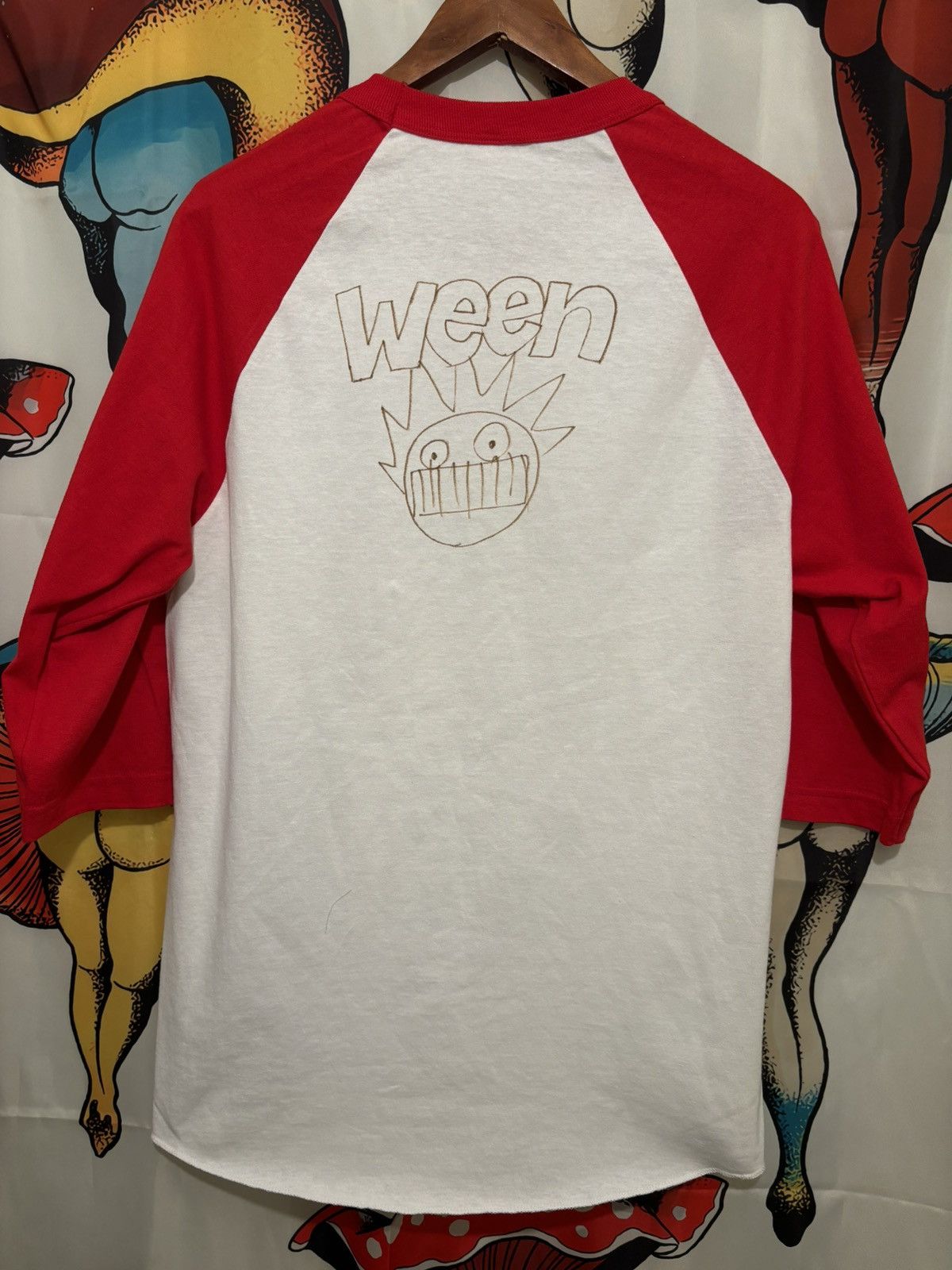 AAA × Band Tees Ween boognish 3/4 sleeve ringer band tee Size US M / EU 48-50 / 2 - 2 Thumbnail