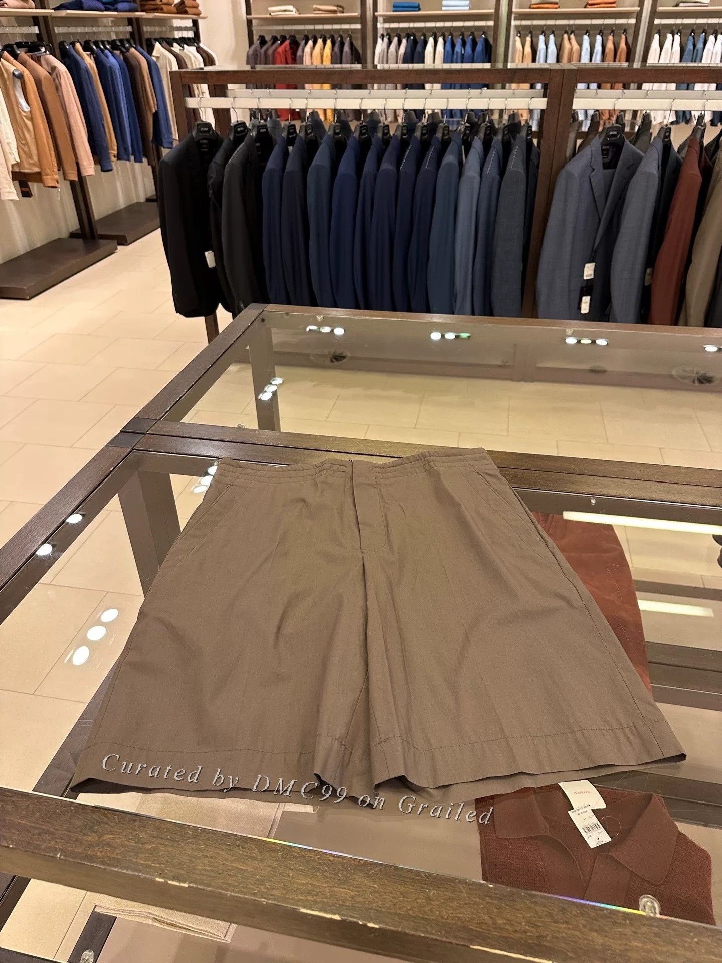 Ermenegildo Zegna Zegna Brown Men's Discount Shorts Size US 32 / EU 48 - 5 Thumbnail