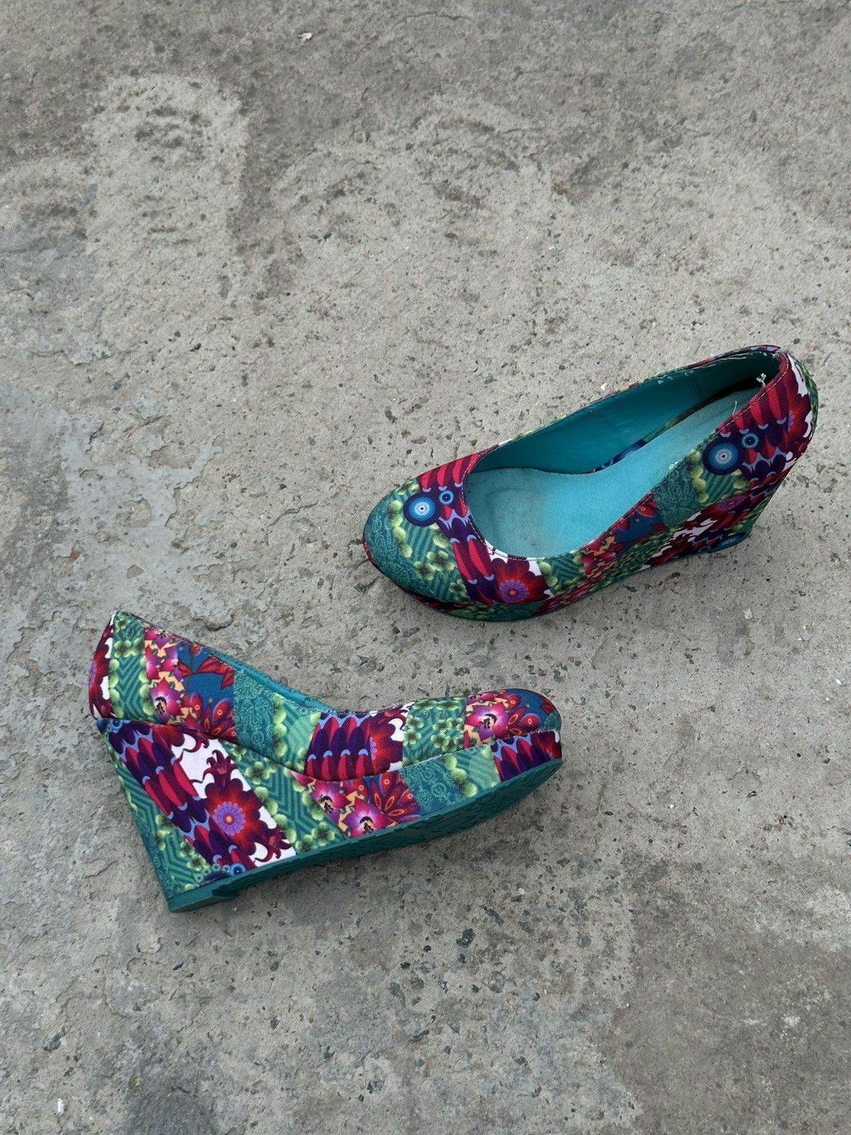 Hypebeast Vintage Japanese Style Desigual Women’s High Heels Shoes 38 Size US 8 / IT 38 - 2 Thumbnail