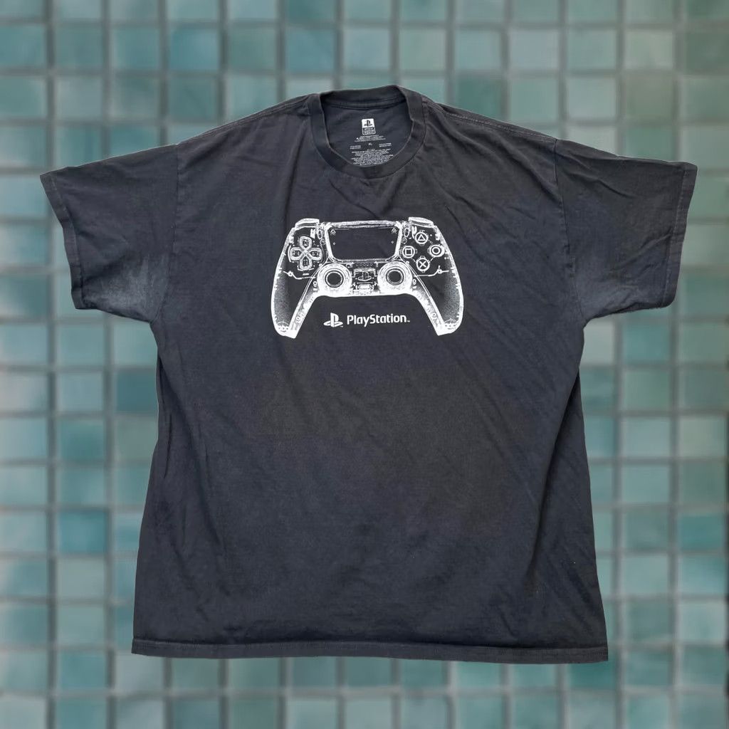 Sony PlayStation Shirt Mens XL Black Graphic Video Games Tee y2k Size US XL / EU 56 / 4 - 1 Thumbnail