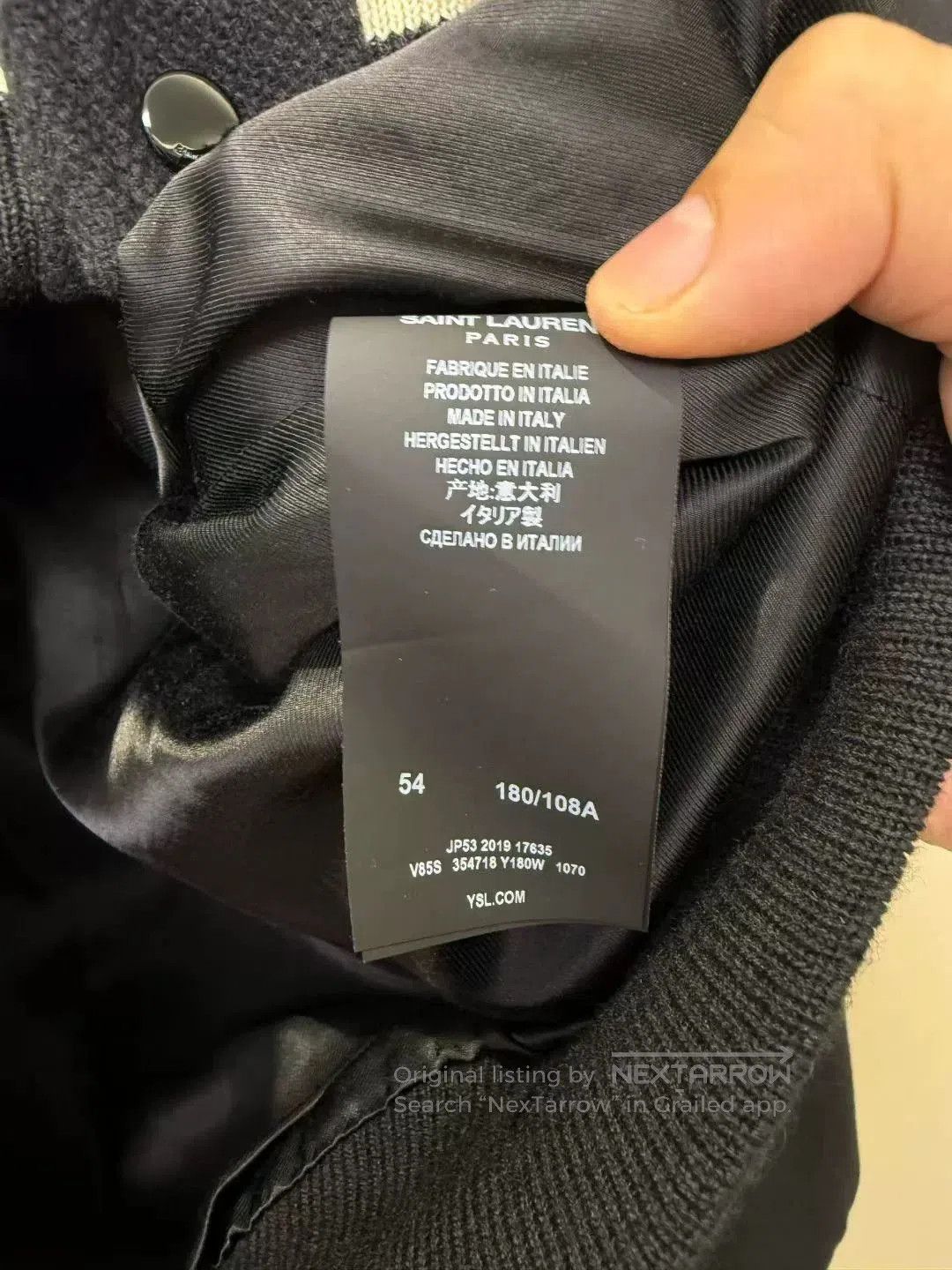 Saint Laurent Paris saint laurent black and white varsity jacket. Size US L / EU 52-54 / 3 - 3 Thumbnail