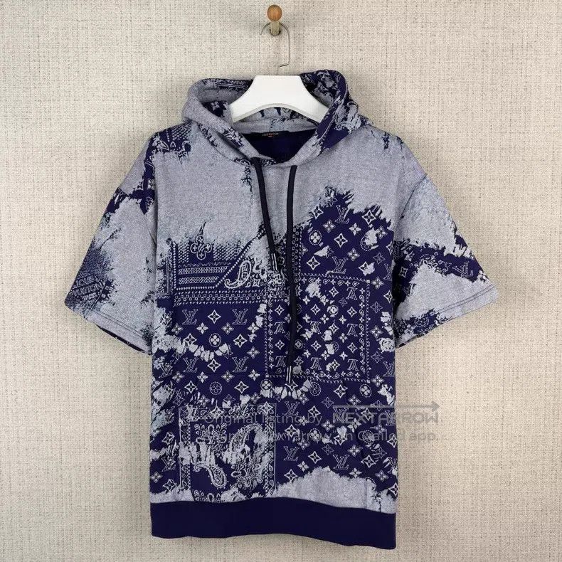 Louis Vuitton Louis Vuitton Cashew full print knit hooded short sleeve Size US XL / EU 56 / 4 - 1 Thumbnail