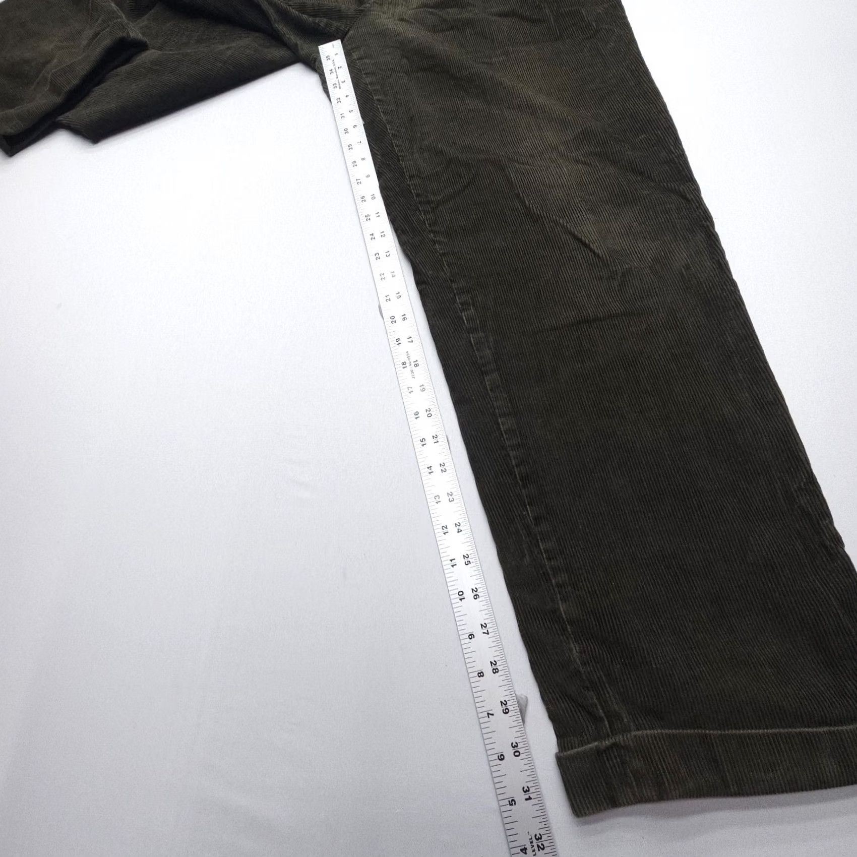 Eddie Bauer Vintage Eddie Bauer Pleated Corduroy Pants Mens 36 x 32 Green Gorp 2000's Size US 36 / EU 52 - 6 Thumbnail