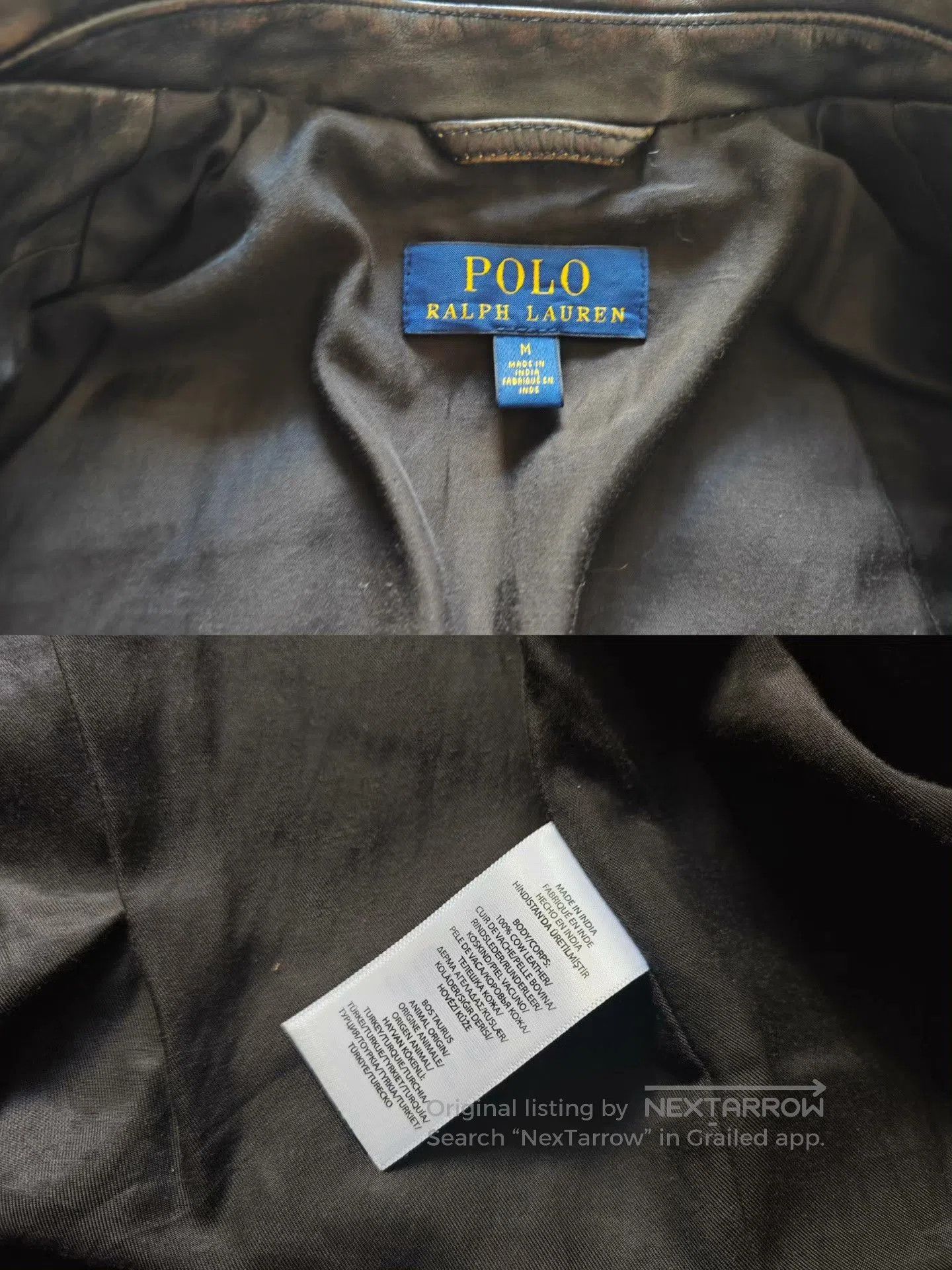Polo Ralph Lauren Polo Ralph Lauren Men's Motorcycle Leather Jacket. Size US M / EU 48-50 / 2 - 4 Thumbnail