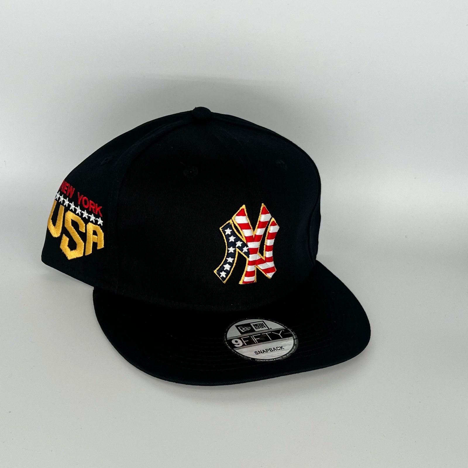 New Era Black New York Yankees USA Side Patch New Era MLB 9Fifty Size ONE SIZE - 1 Thumbnail
