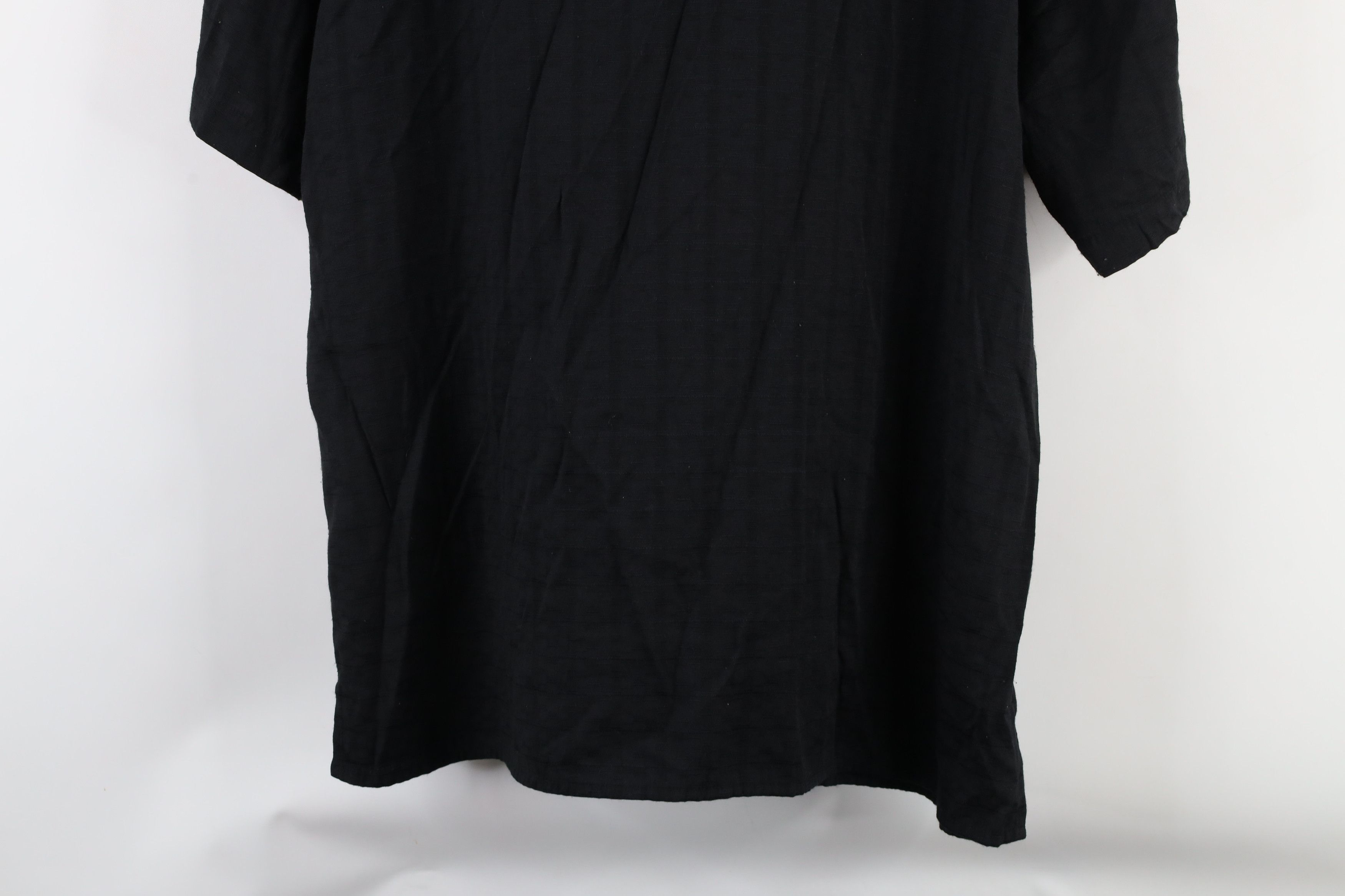 Vintage Vintage 90s Streetwear Camp Collar Button Shirt Black Size US L / EU 52-54 / 3 - 9 Thumbnail