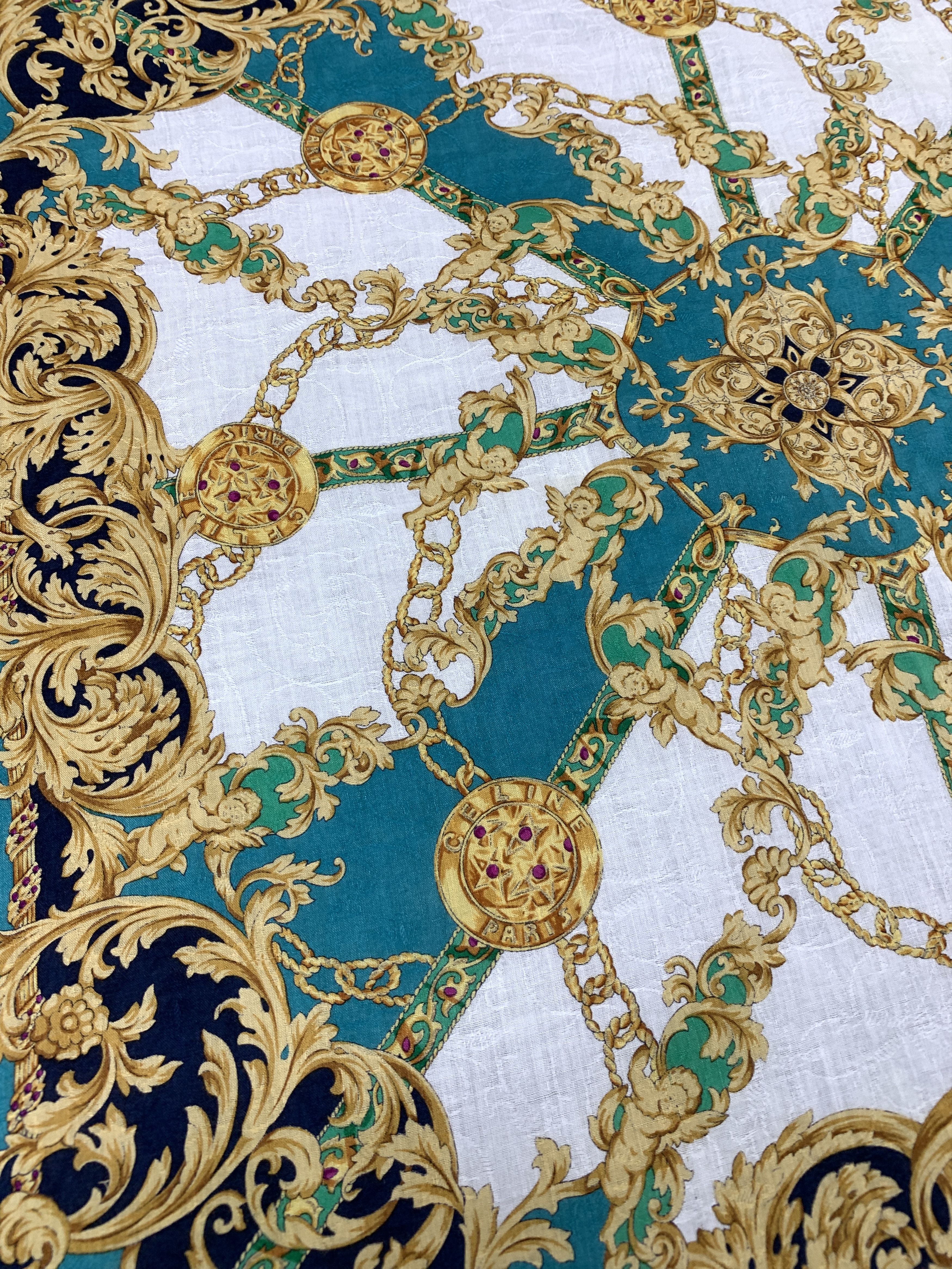 Celine × Vintage Vintage Celine Neckerchief/ Handkerchief - HKA945 Size ONE SIZE - 4 Thumbnail