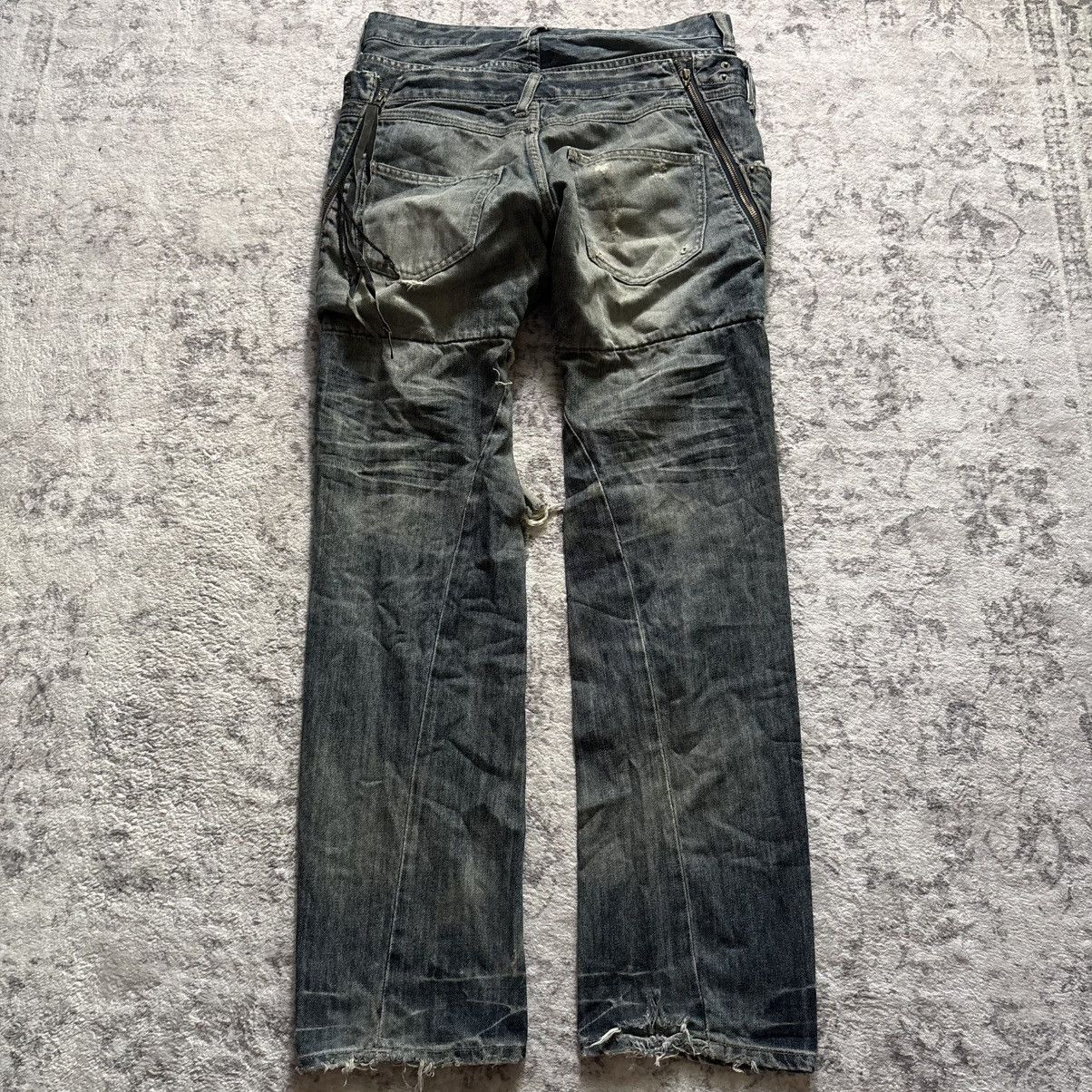 PPFM PPFM Double-Waisted Distressed Denim Blue Jeans | Size S Size US 30 / EU 46 - 8 Thumbnail
