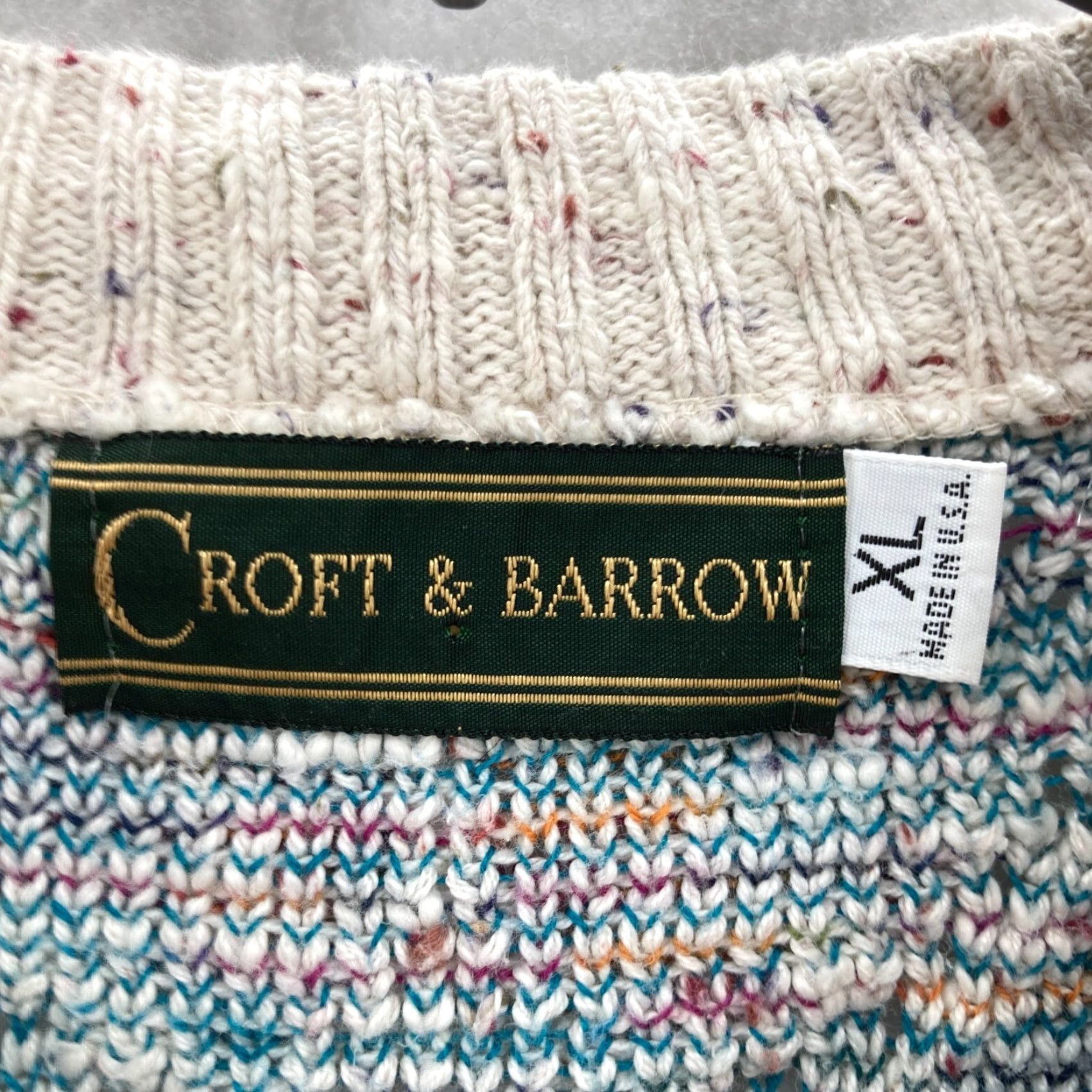 Croft & Barrow Vintage Croft & Barrow 3D Knit Sweater Mens XL Southwestern Geometric Knit USA Size US XL / EU 56 / 4 - 4 Thumbnail