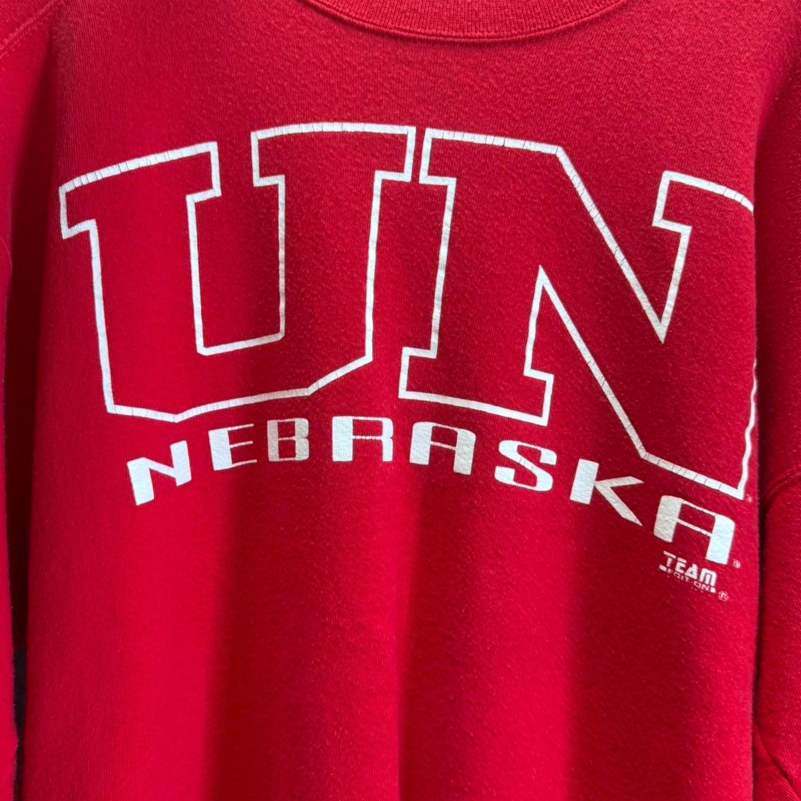 Vintage Vintage 90s Nebraska Huskers Crewneck Size US L / EU 52-54 / 3 - 3 Thumbnail