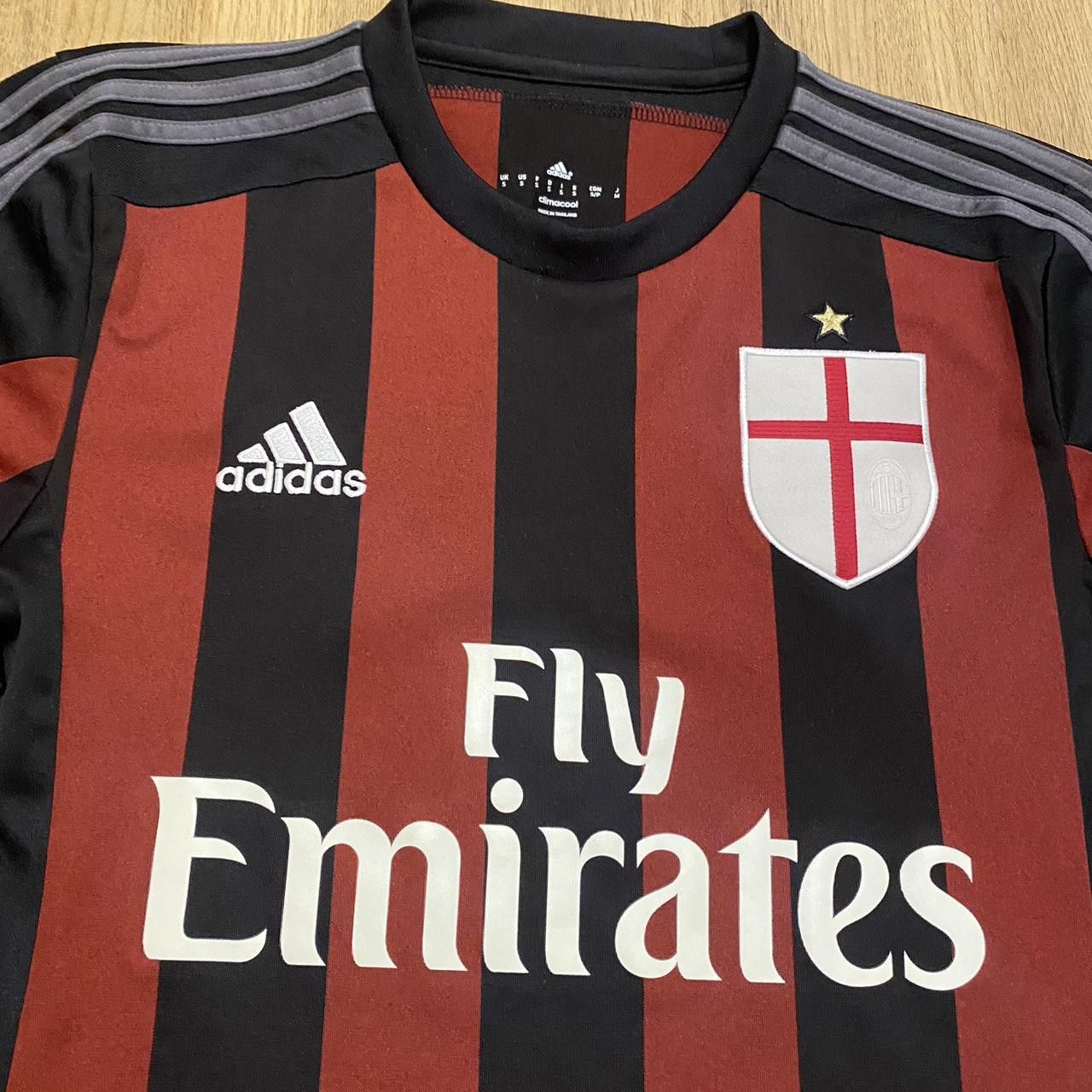 Adidas 2015-16 Ac Milan Adidas Home Football Shirt Size US S / EU 44-46 / 1 - 3 Thumbnail