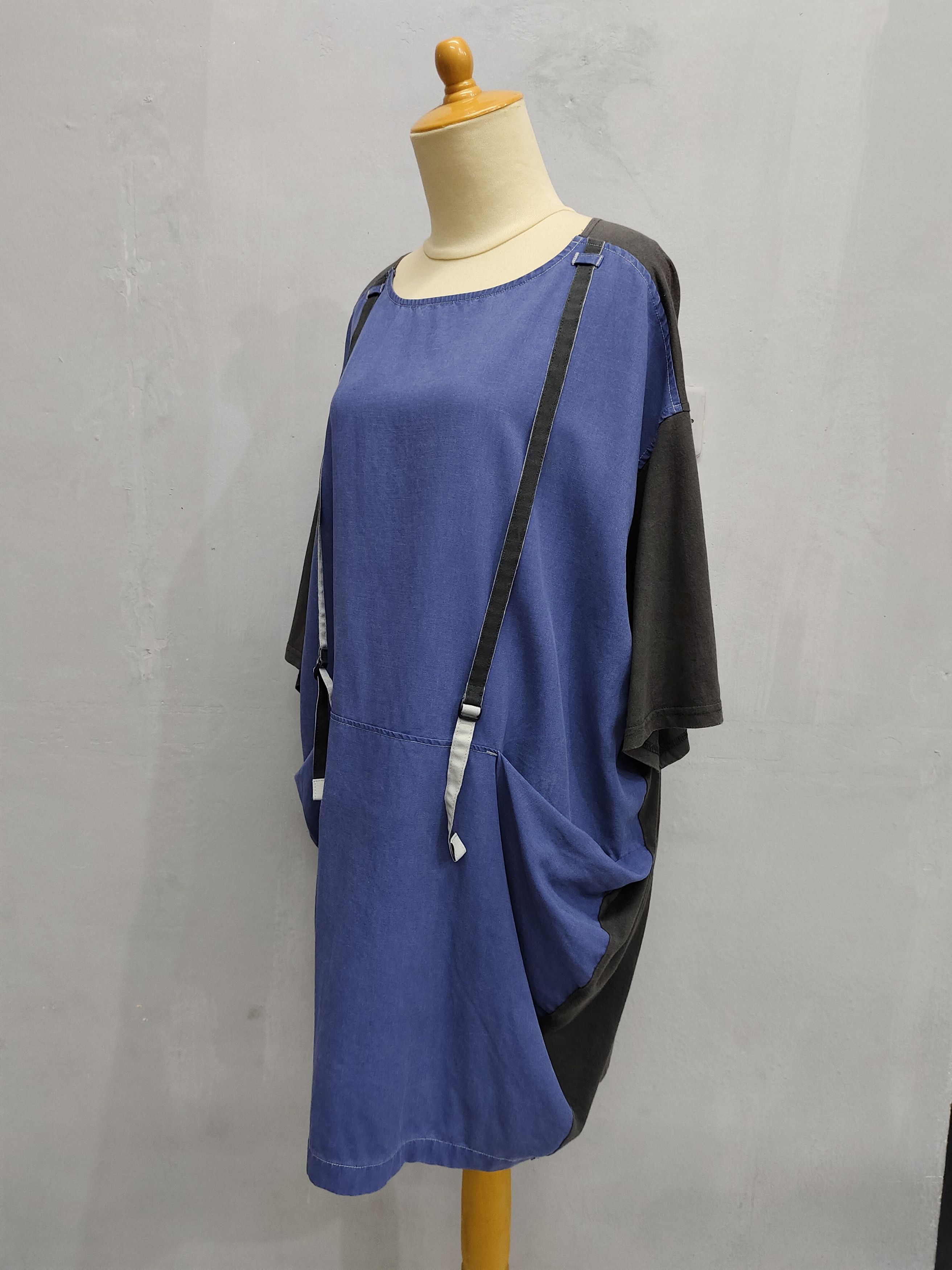mercibeaucoup 🇯🇵 Mercibeaucoup 🇯🇵 by Issey Co Stripe Hybrid Midi Dress Size L / US 10 / IT 46 - 3 Thumbnail