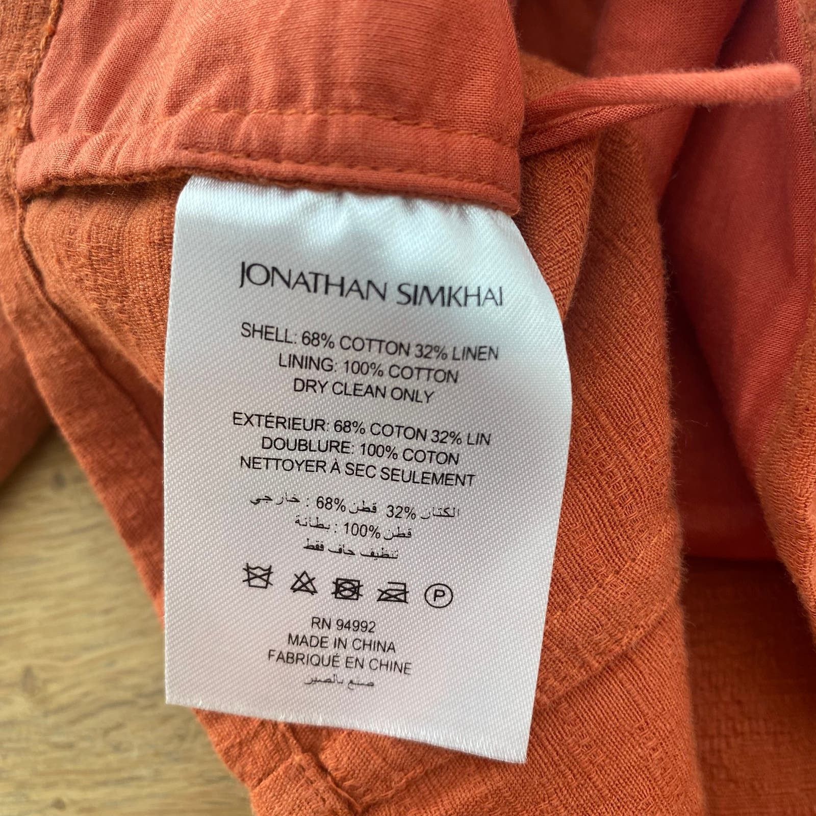 Jonathan Simkhai Jonathan Simkhai Puff Sleeves Cotton/Linen Quince Crop Top Size M / US 6-8 / IT 42-44 - 6 Thumbnail