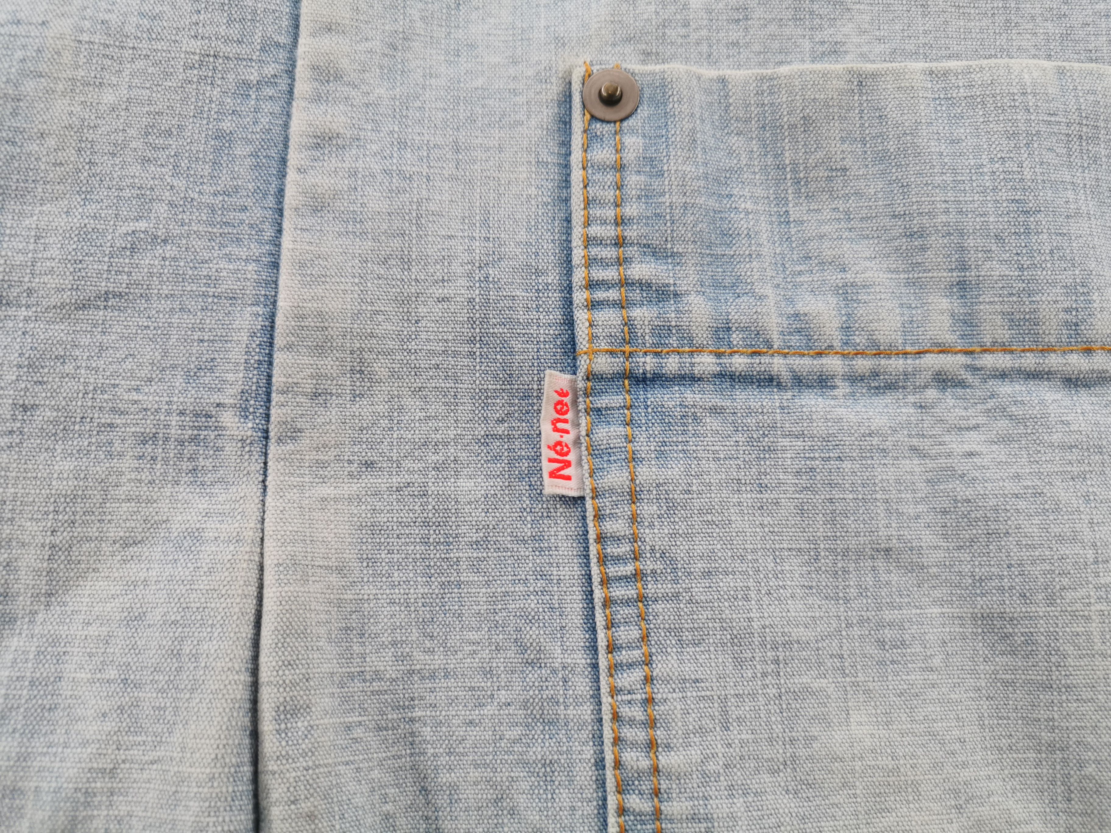 Issey Miyake × Ne-Net Distressed Vintage Ne-Net X Issey Miyake Denim Dress Size M Size XS / US 0-2 / IT 36-38 - 5 Thumbnail