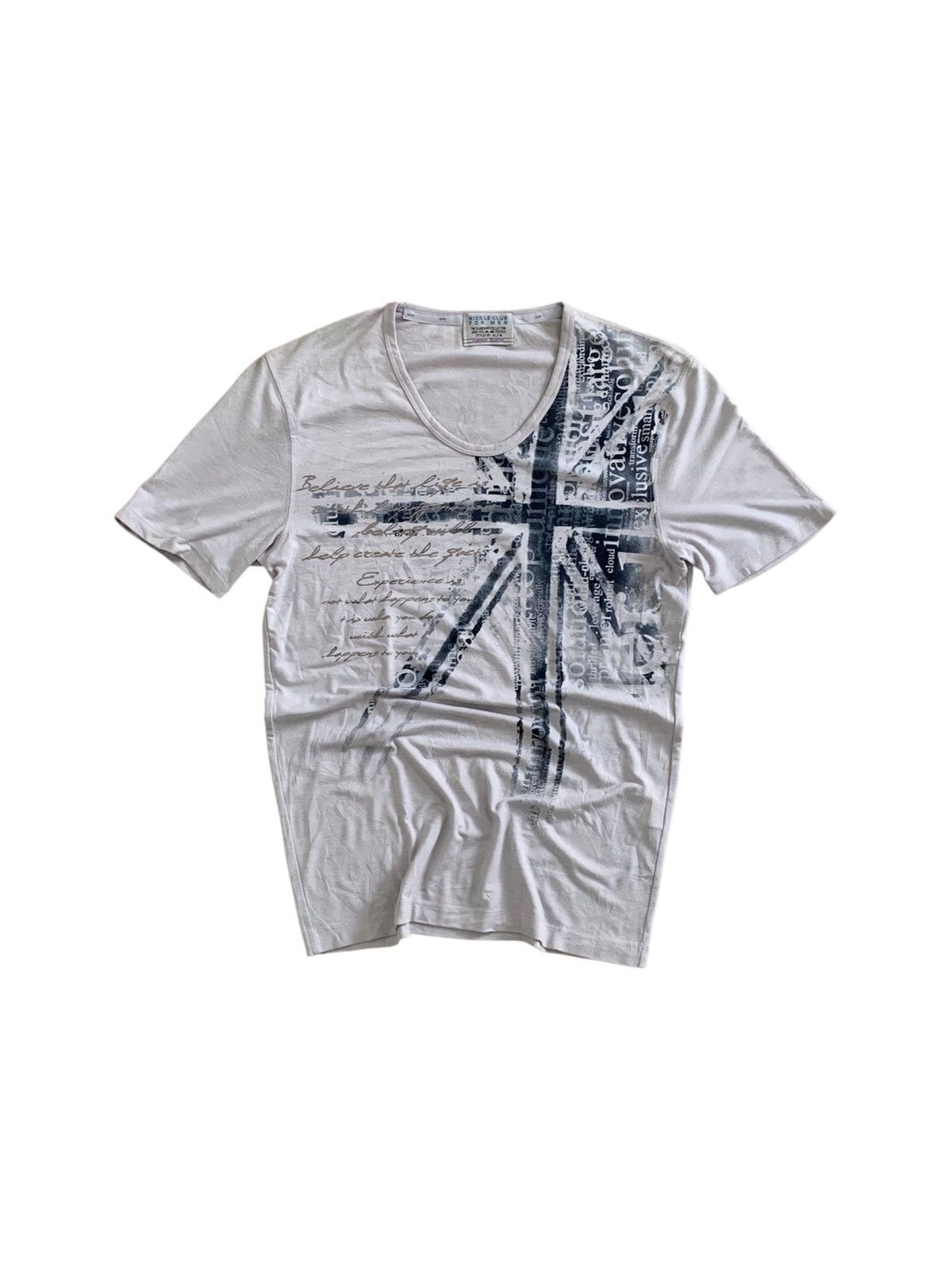 Nicole Club NCFM Nicole Club For Men Poem Printed Tshirt Size US S / EU 44-46 / 1 - 1 Thumbnail